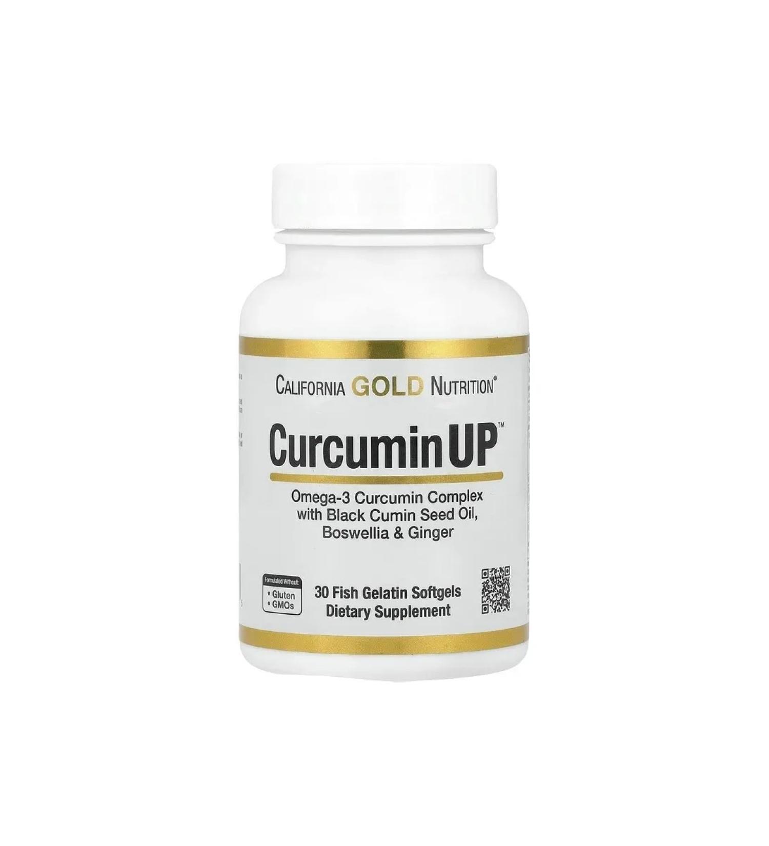 California Gold Nutrition Complex Kurkumin Omega-3 30 cap