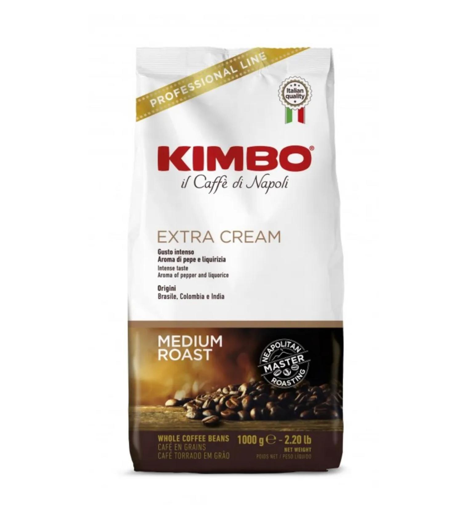KIMBO Extra Cream 1 kg coffee - Buy Online on GoSupps.com