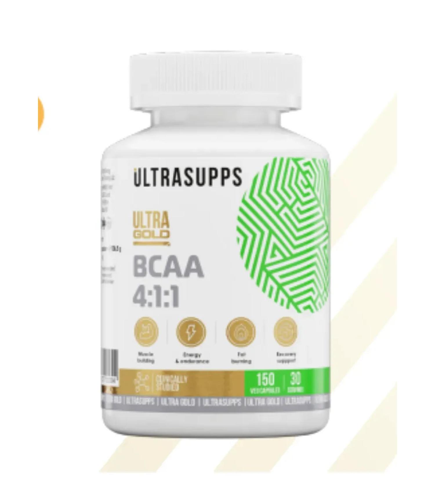 UltraSupps Amino acids complex BCAA 4 1 1 30 servings Ultra Gold Bzaa