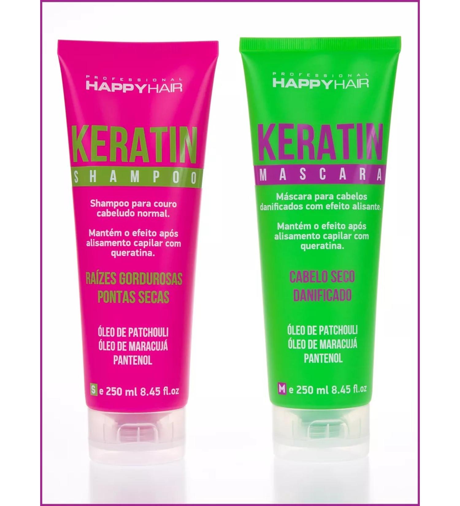 Voloskera Happy Hair Keratin Shampoo + mask set 250 250ml - Buy Online on GoSupps.com