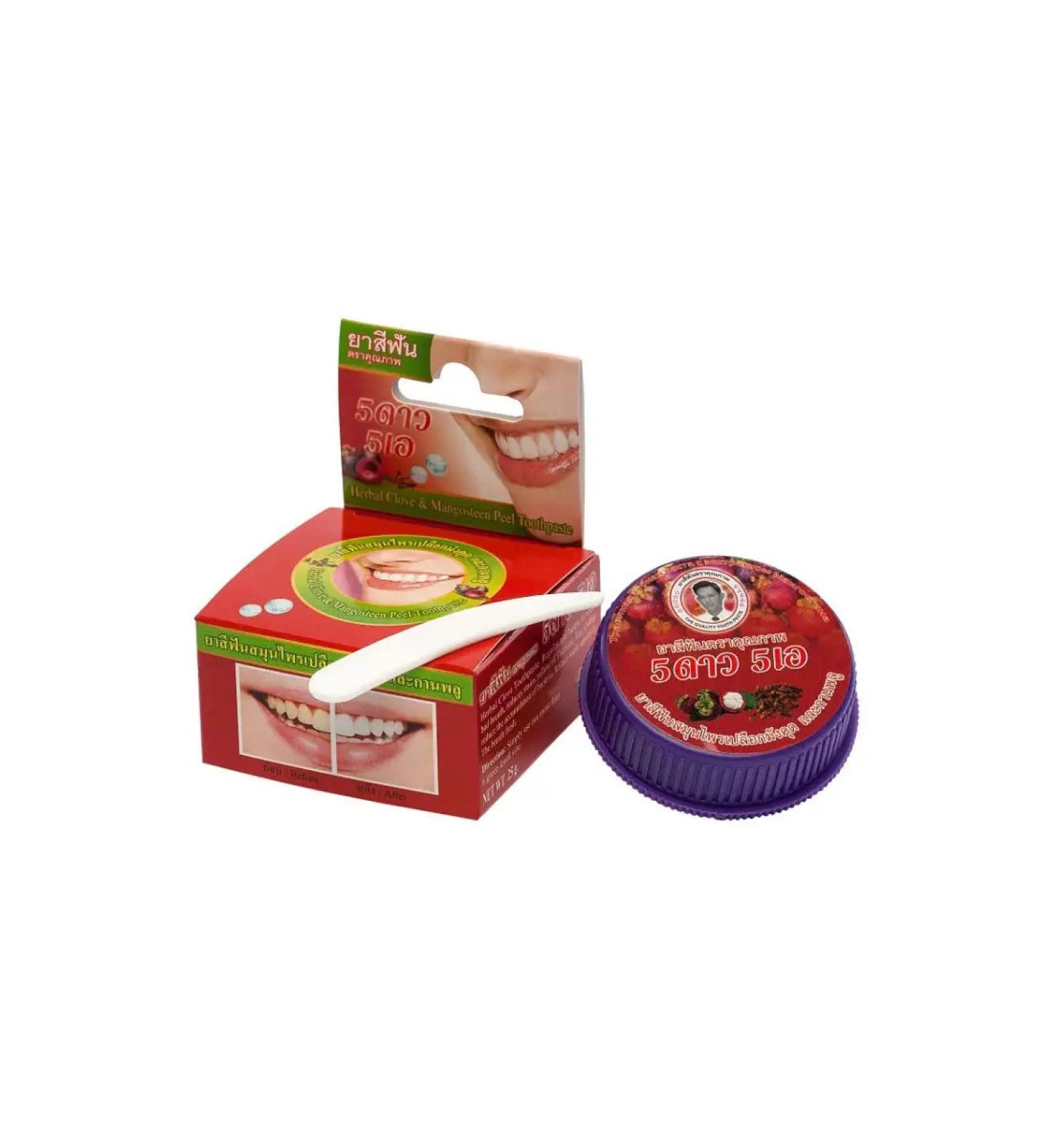 5 Star Cosmetic Herbal whitening toothpaste with mangoostin extract - Buy Online on GoSupps.com