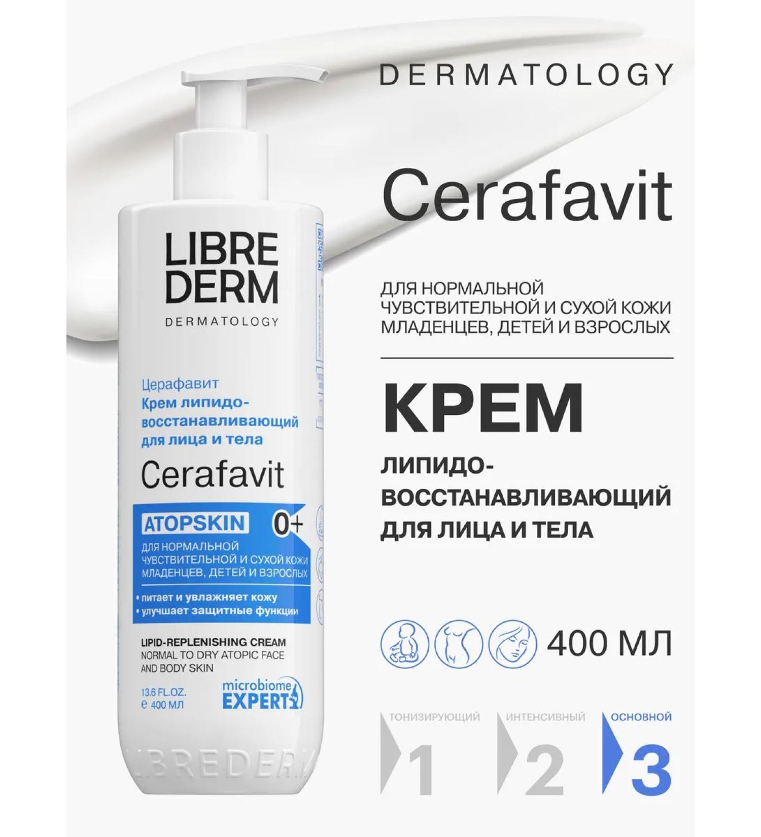 LIBREDERM Facial and body cream Cerafet 0+ 400 ml - Buy Online on GoSupps.com