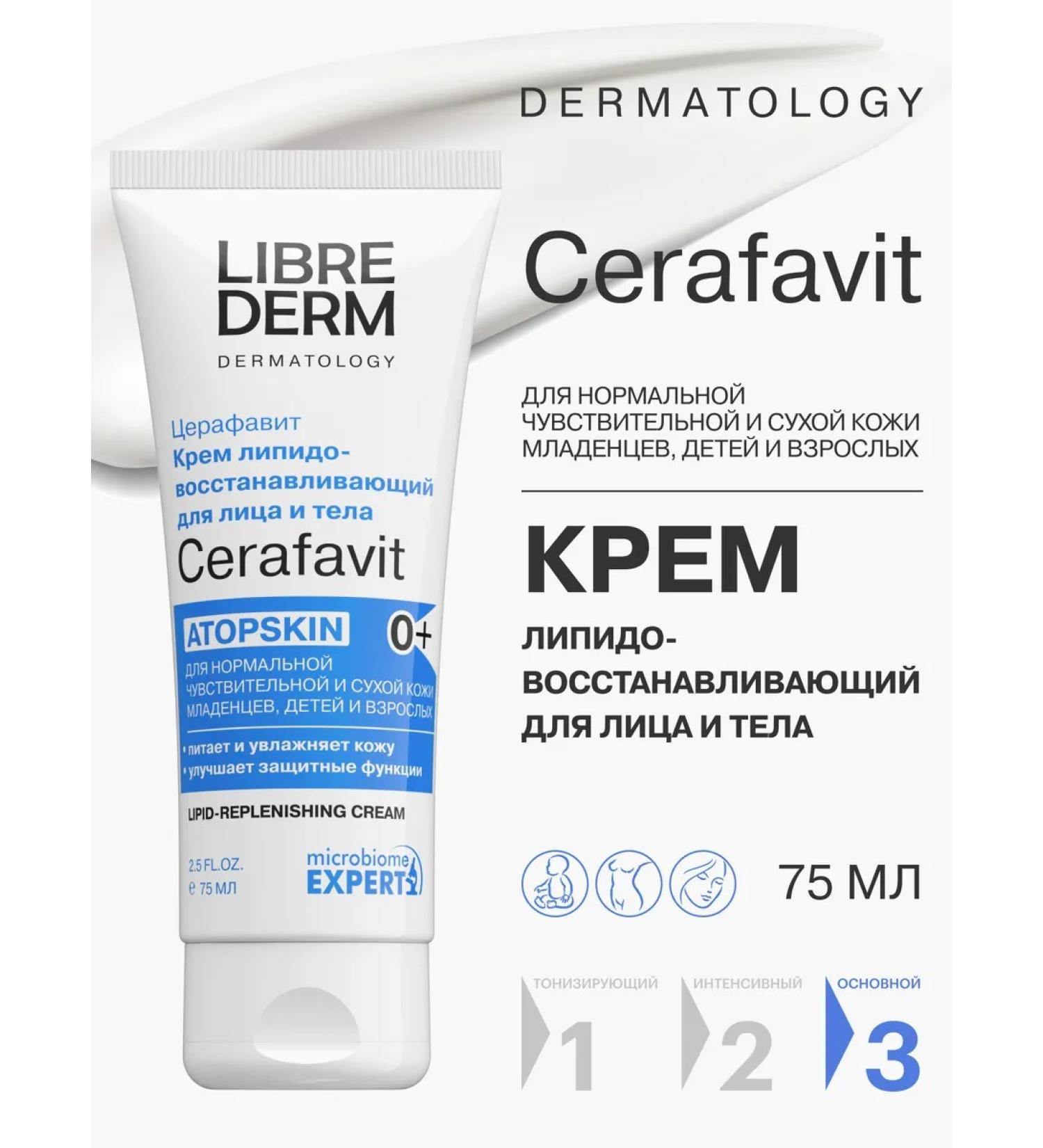 LIBREDERM Cream for face and body with sensitive skin 0+ 75 ml - Buy Online on GoSupps.com