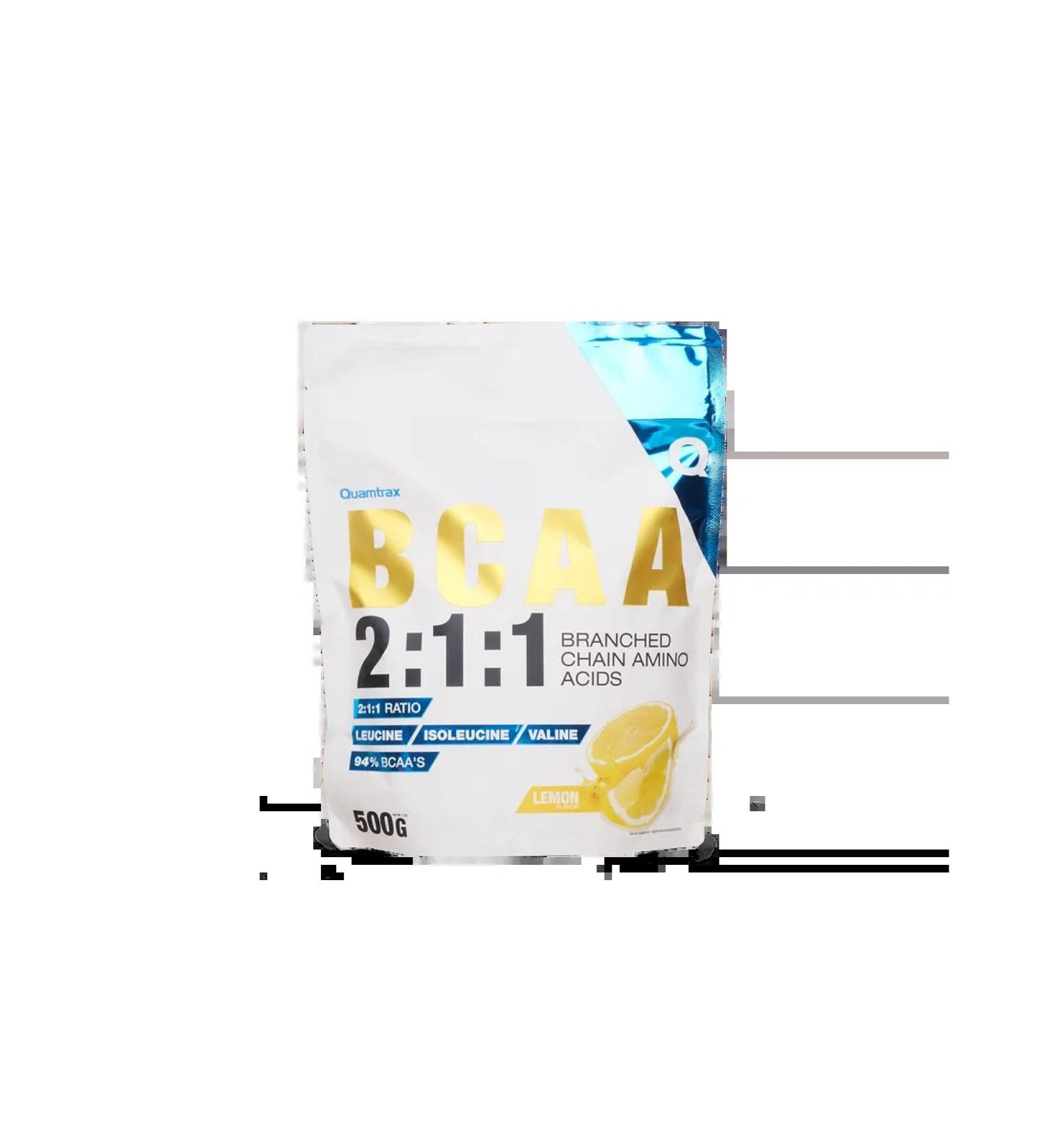 Quamtrax Direct BCAA 2 1 1 500G - lemon