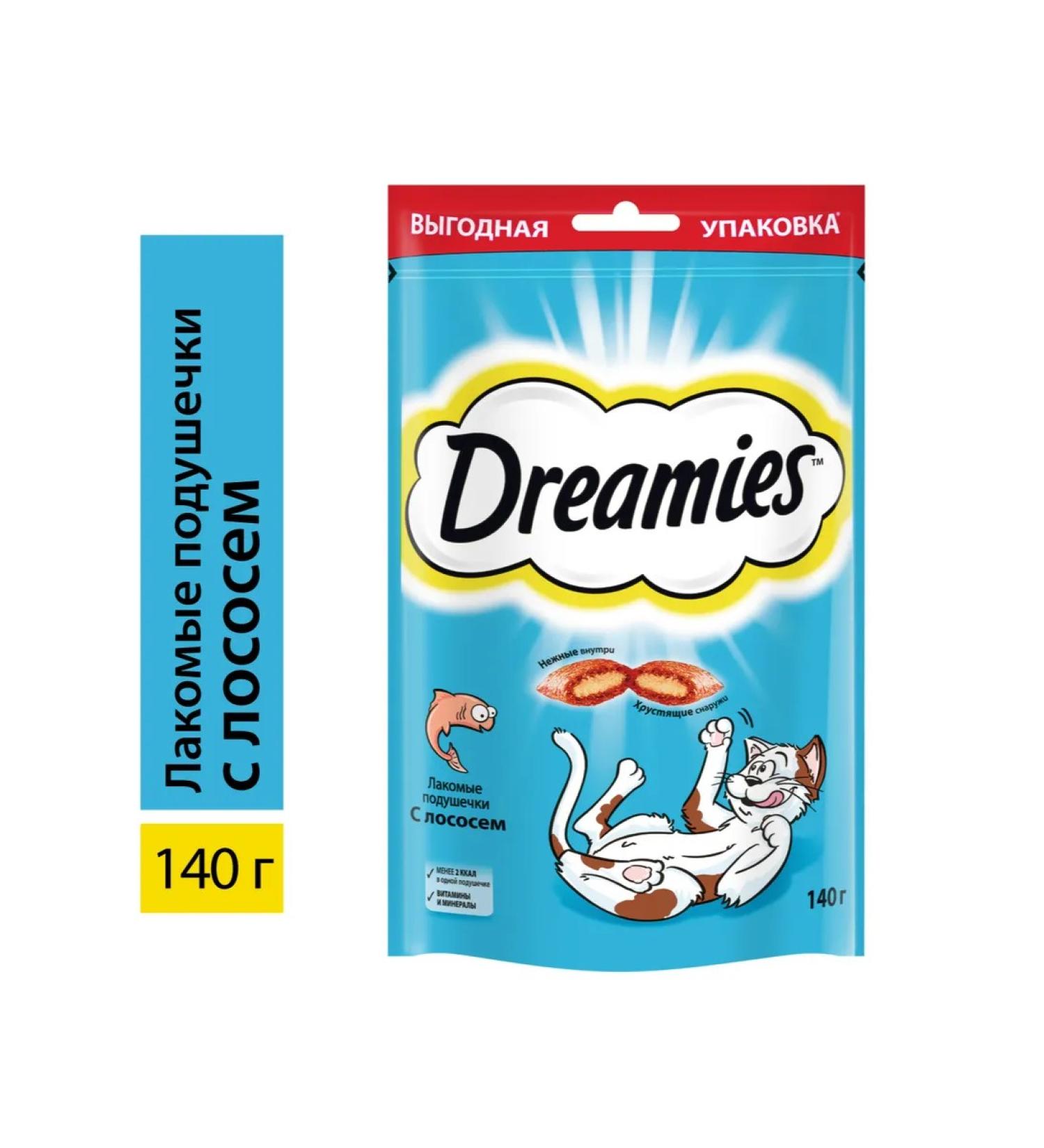 DREAMIES Cotton for cats with salmon 140 g - Buy Online on GoSupps.com