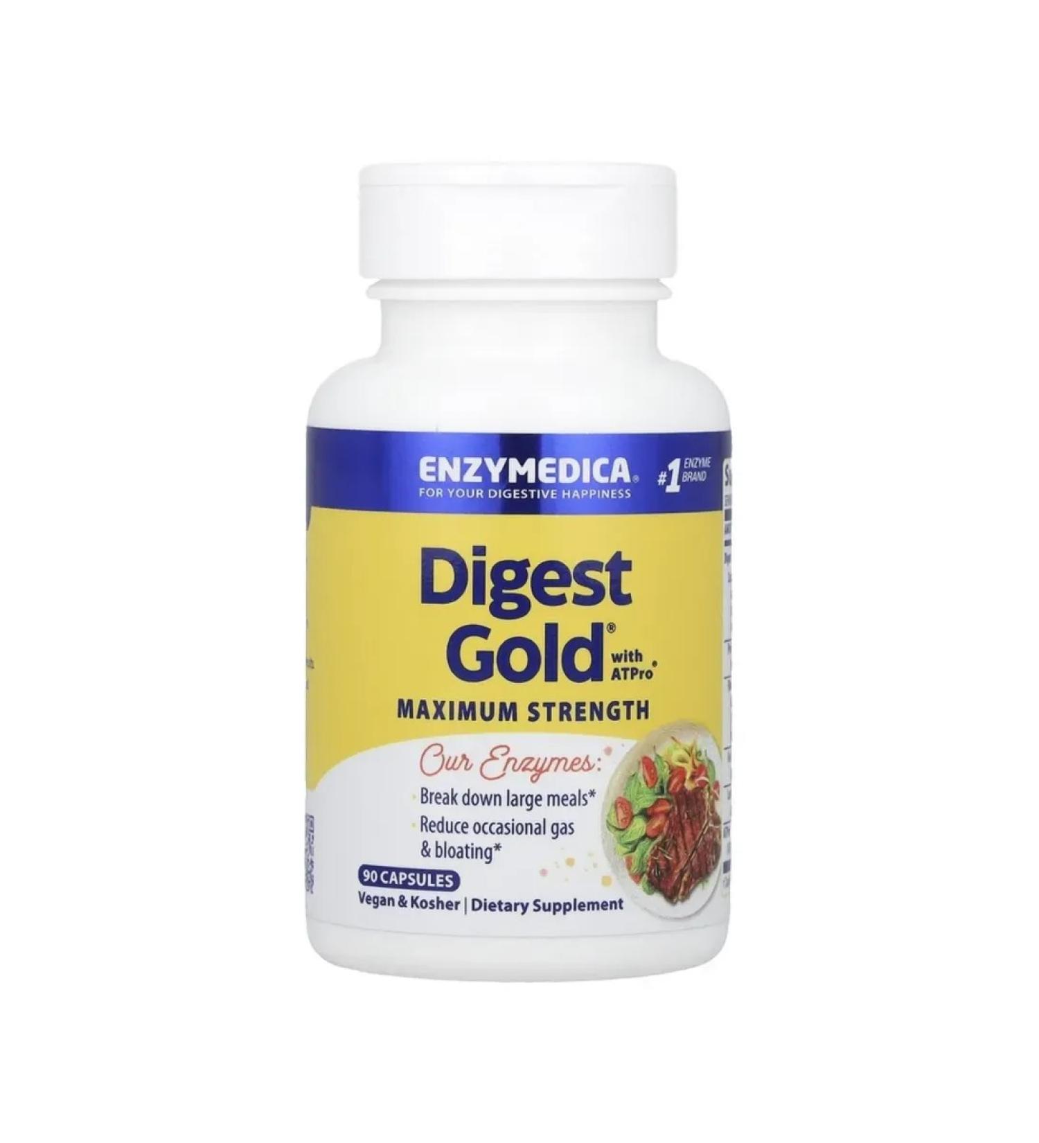 enzymedica Digestive enzymes Digest Gold with Atpro 90 capsules