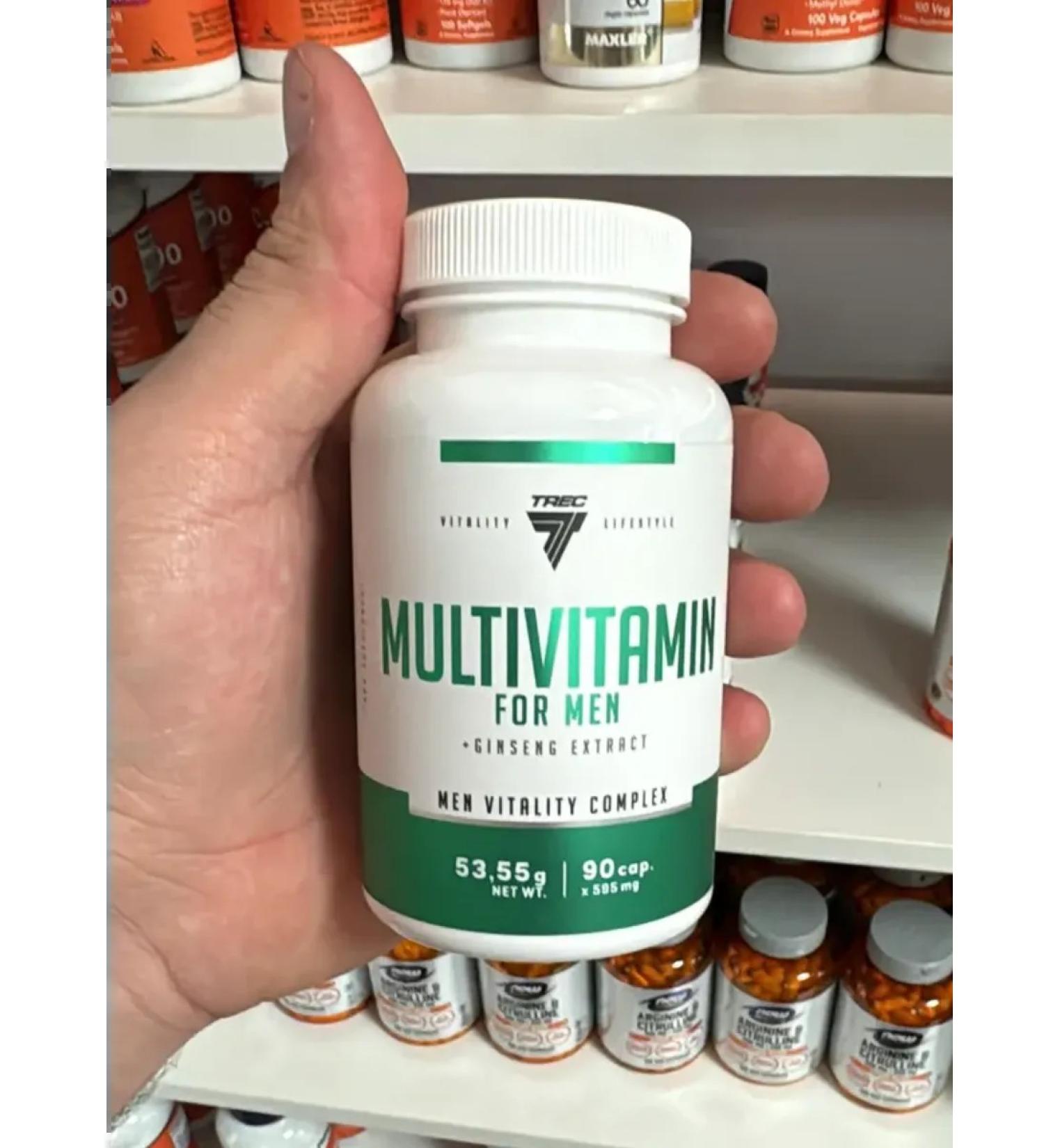 TREK nutrition Vitamin-mineral complex for Men 90 capsules - Buy Online on GoSupps.com