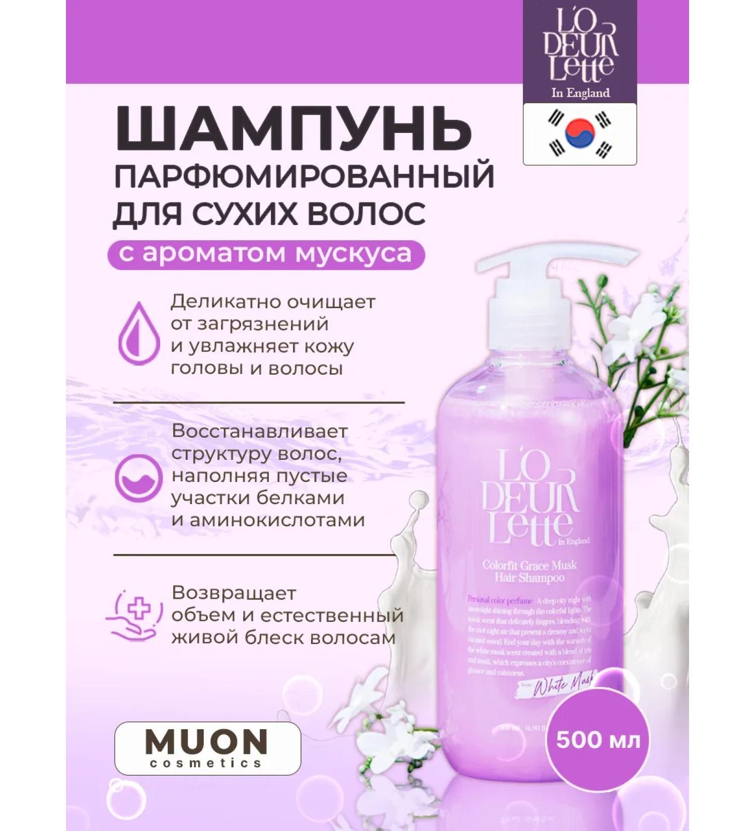 L'ODEURLETTE IN ENGLAND Perfumed shampoo for dry hair with the aroma of musk - Buy Online on GoSupps.com