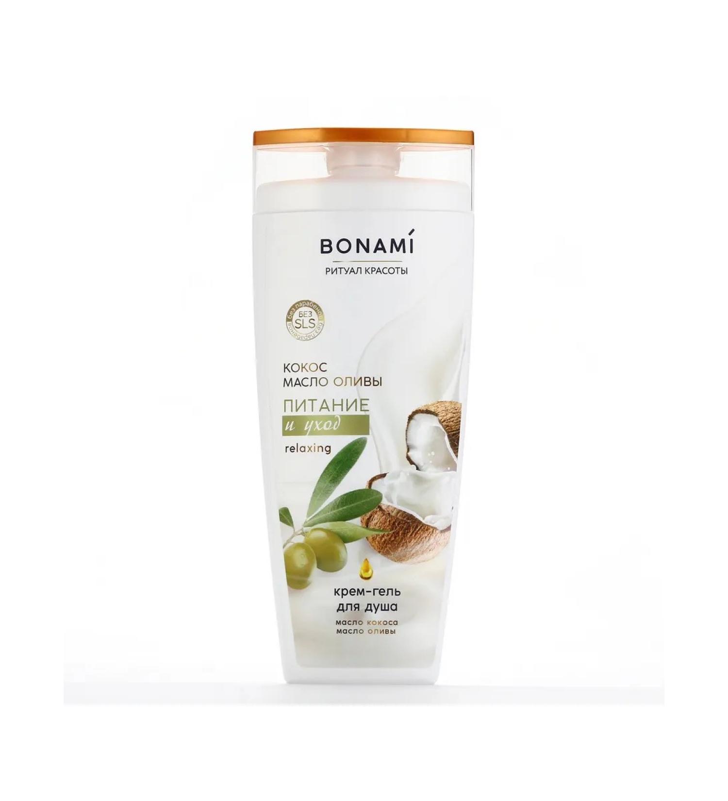 Shower gels Shower gel 250 ml aroma of olive and coconut bonami - Buy Online on GoSupps.com