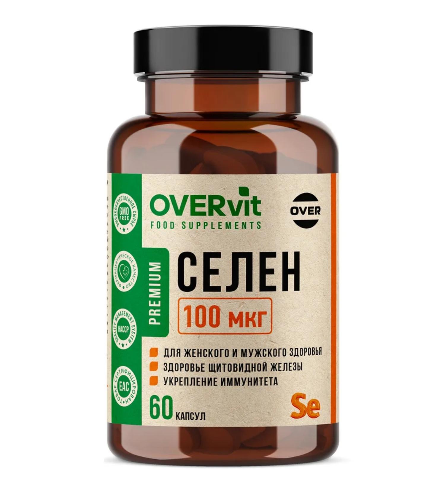 OVERvit Selenium 100 mcg caps. N60