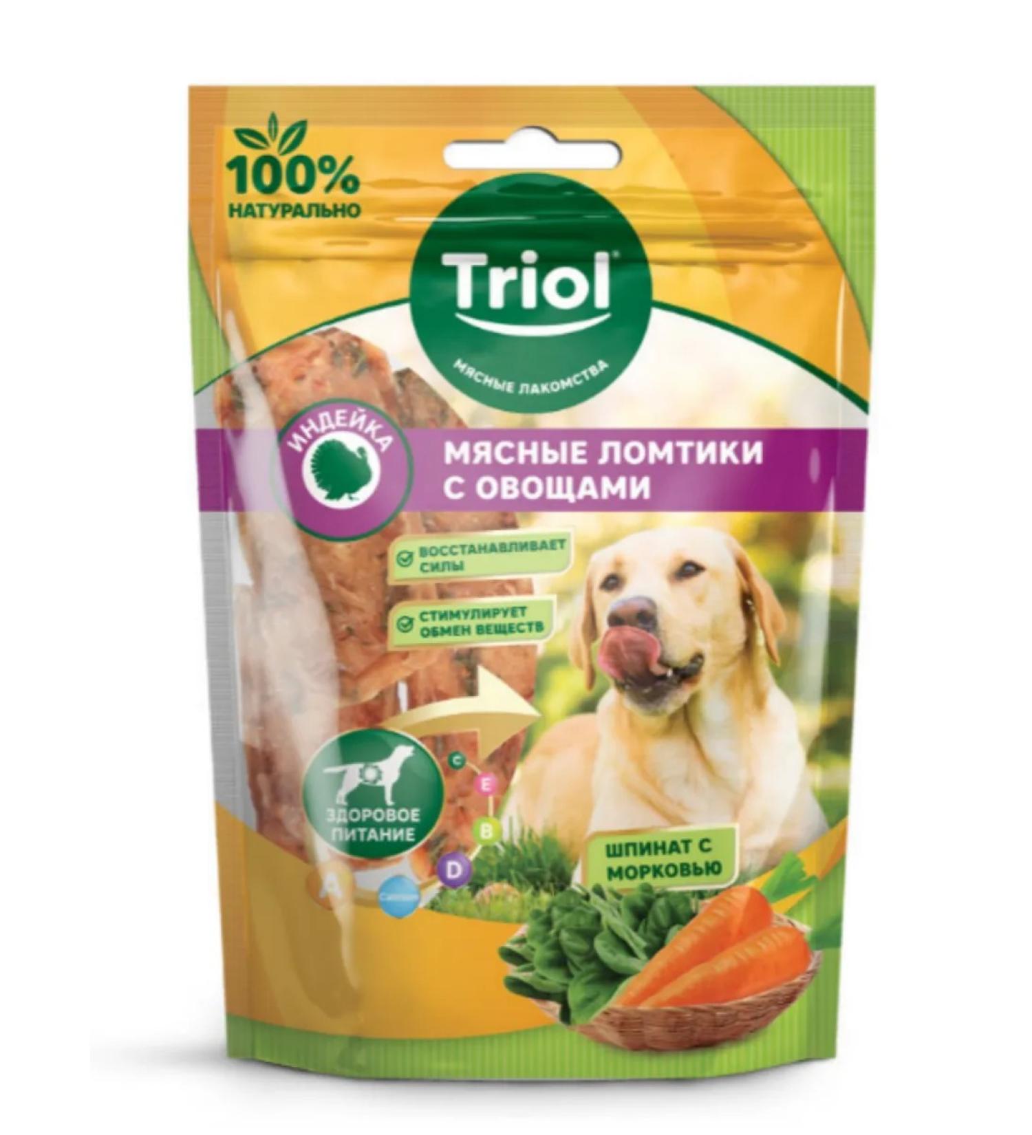 Triol Dog's treat for turrets from turkey with carrots of 70g