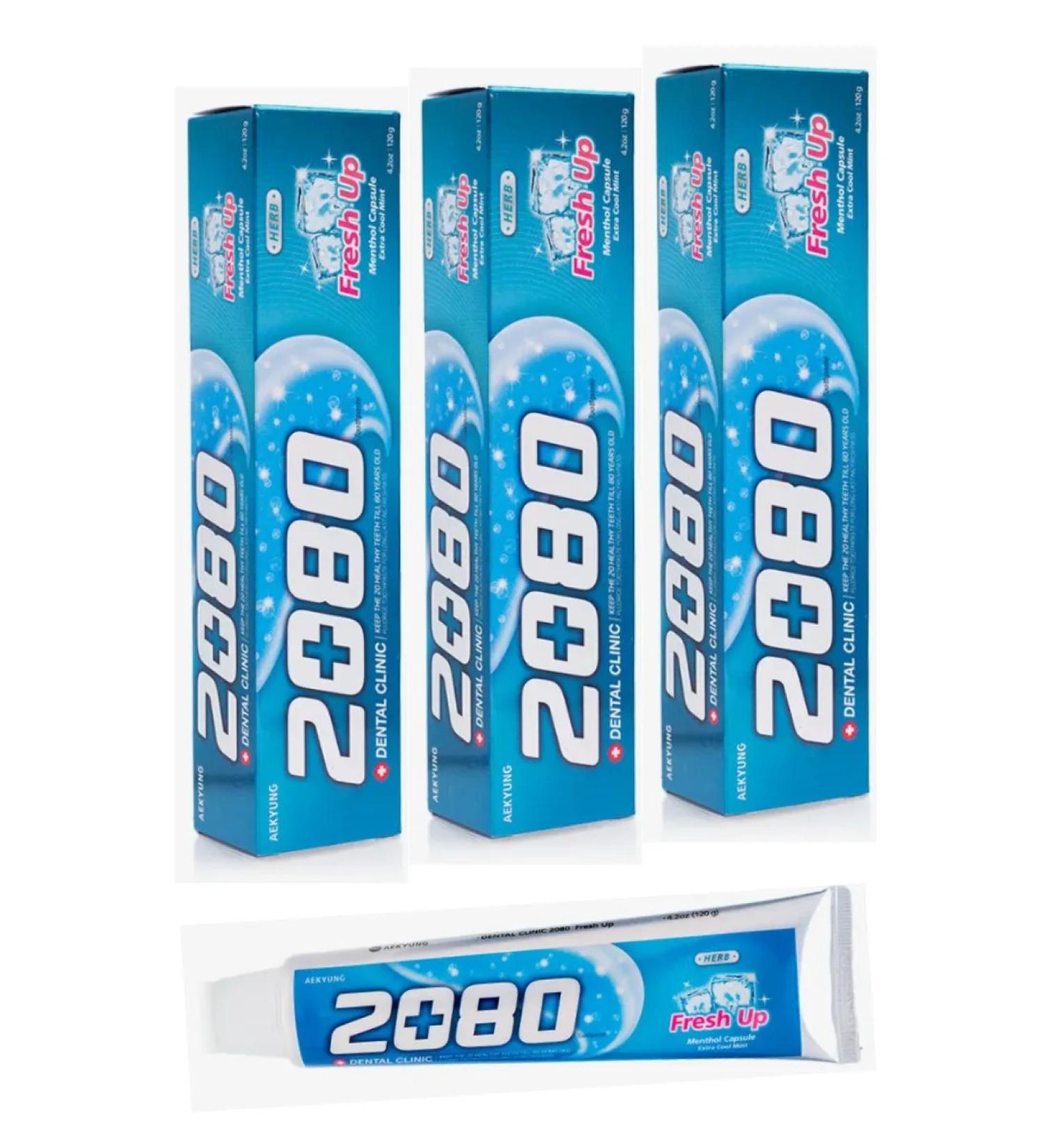 Dental Clinic 2080 Fresh Up Toothpaste Refreshes 3 pcs - Buy Online on GoSupps.com
