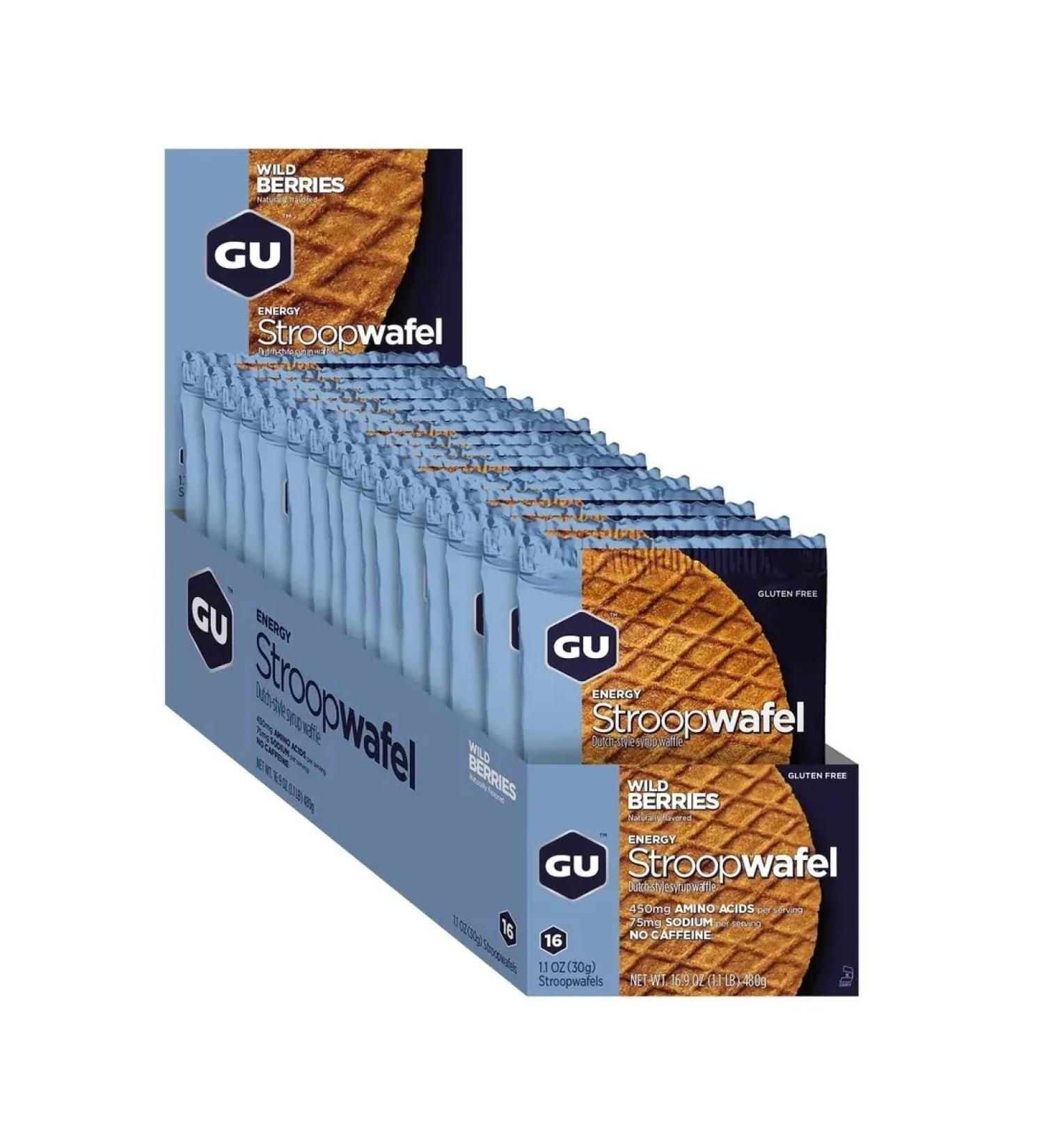 GU Energy Labs Gu Energy Stroopwafel Energy Waffles Wild Berries - Buy Online on GoSupps.com