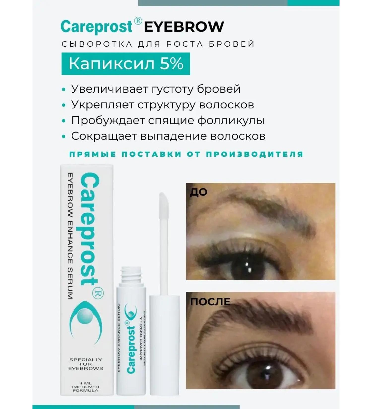 CAREPROST Peptide serum for the growth of eyebrows carprost capxil 5% - Buy Online on GoSupps.com