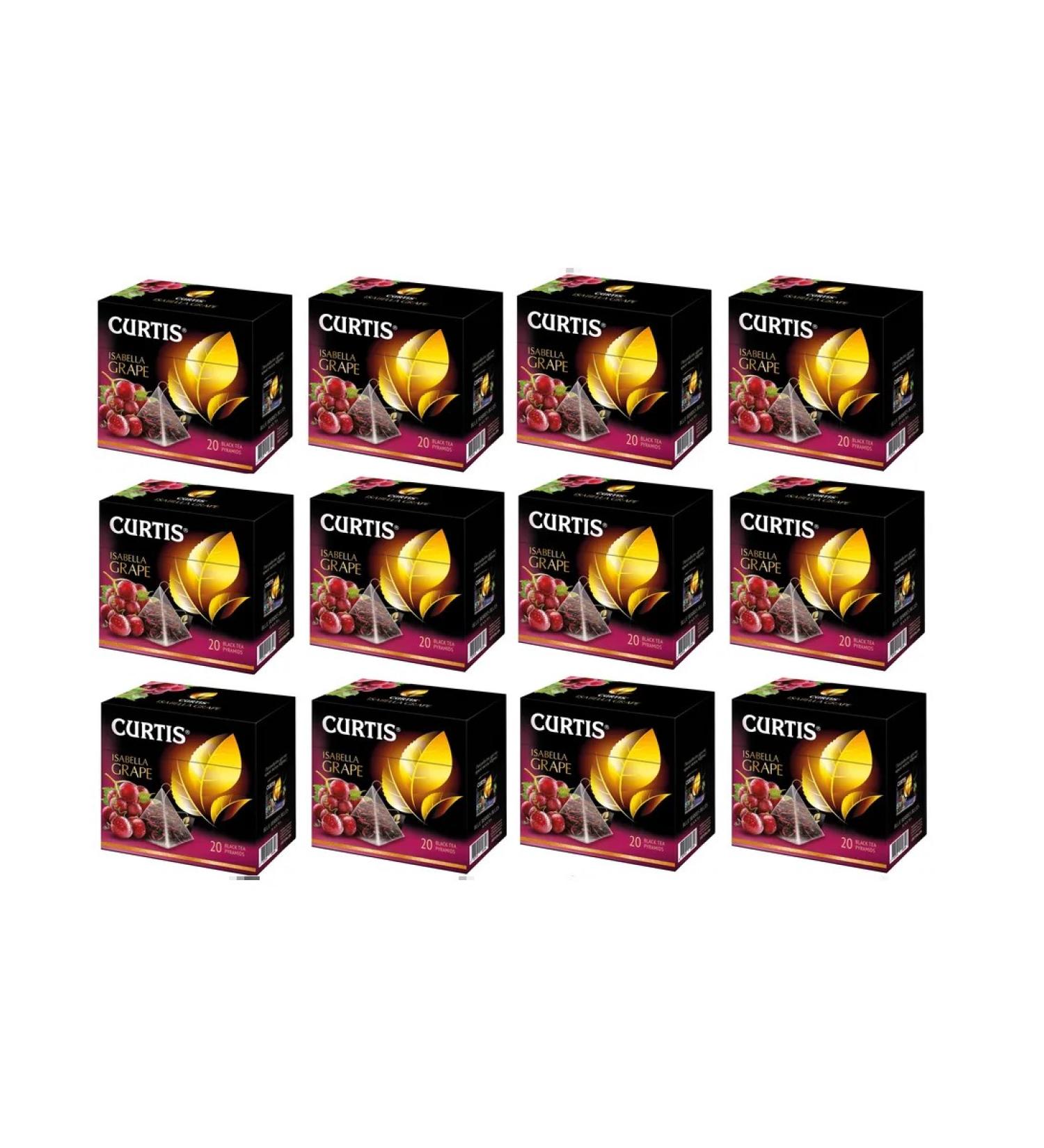 Curtis Tea in ISABELLA GRAPE Pyramids 12pcs 20 Piramids