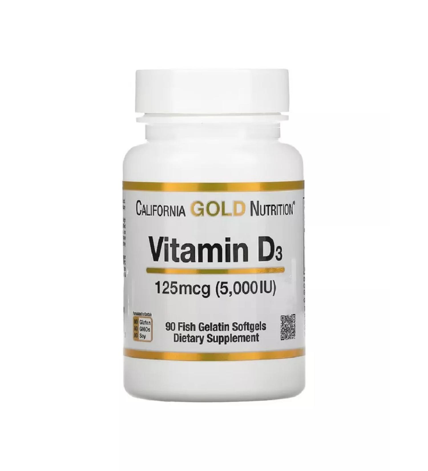 California Gold Nutrition Vitamin D3 dosage 5000 - Buy Online on GoSupps.com