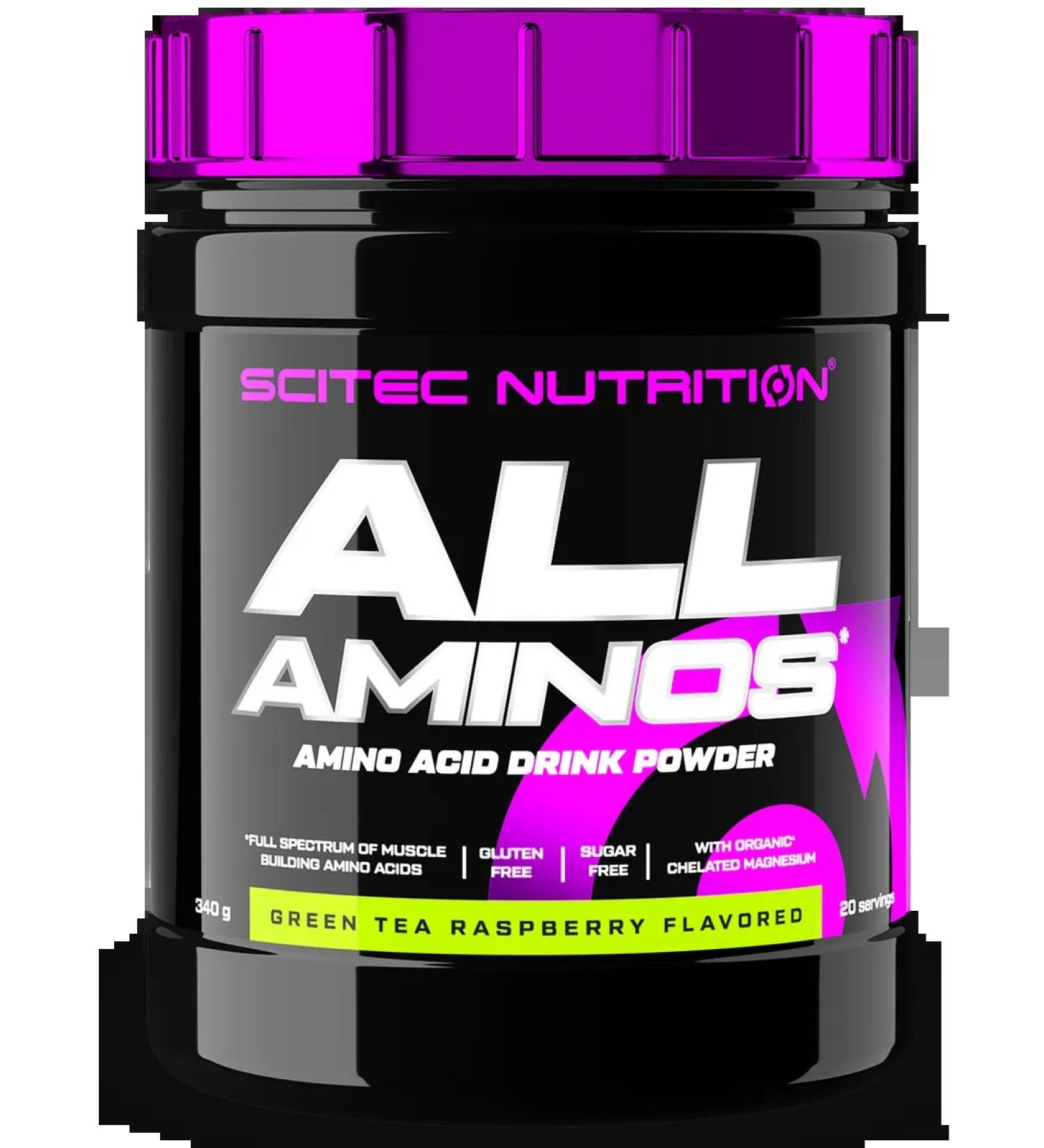 Scitec Nutrition ALL Aminos amino acids 340 Green tea-rally - Buy Online on GoSupps.com