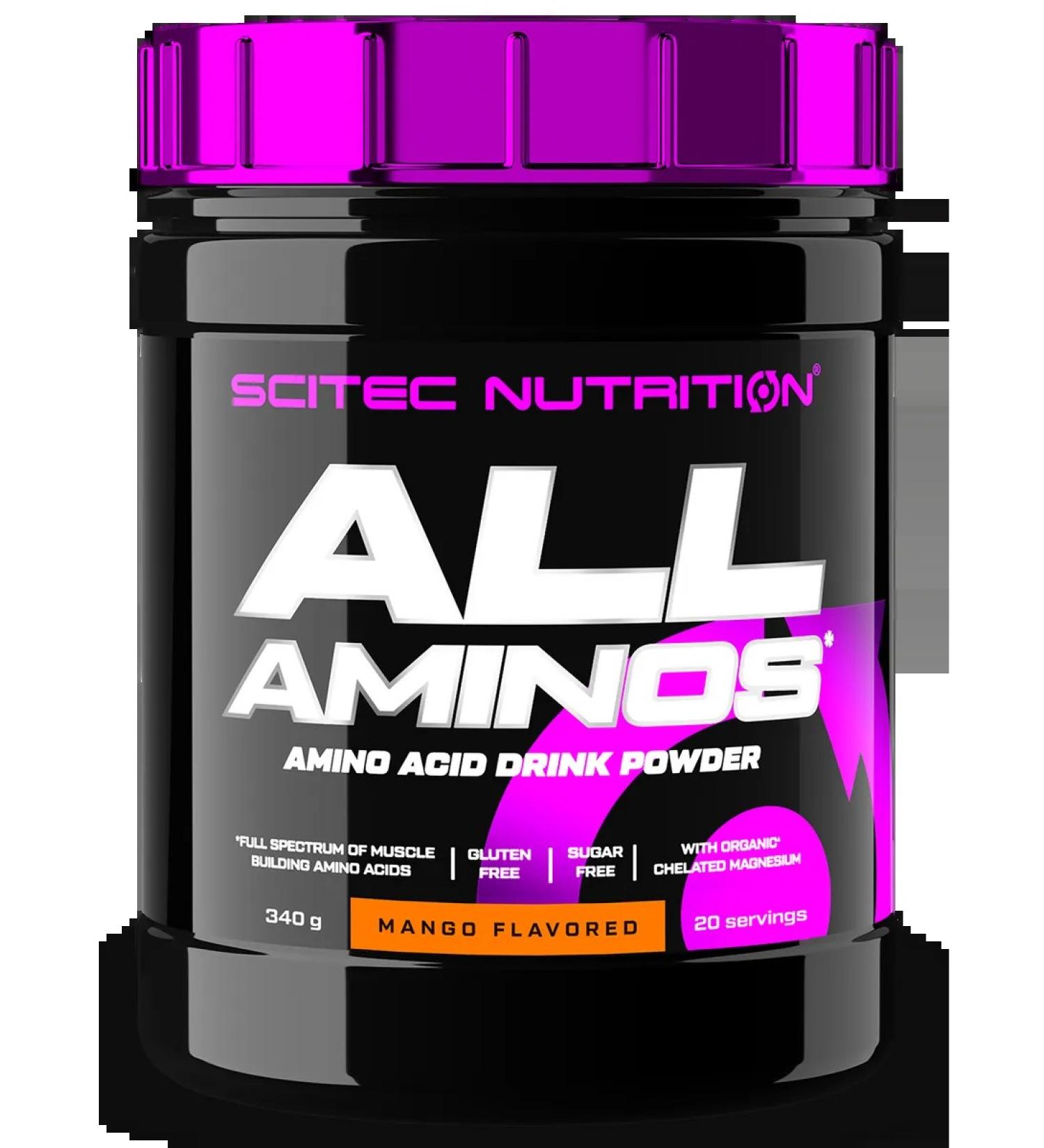Scitec Nutrition ALL Aminos amino acids 340 g. Mango - Buy Online on GoSupps.com