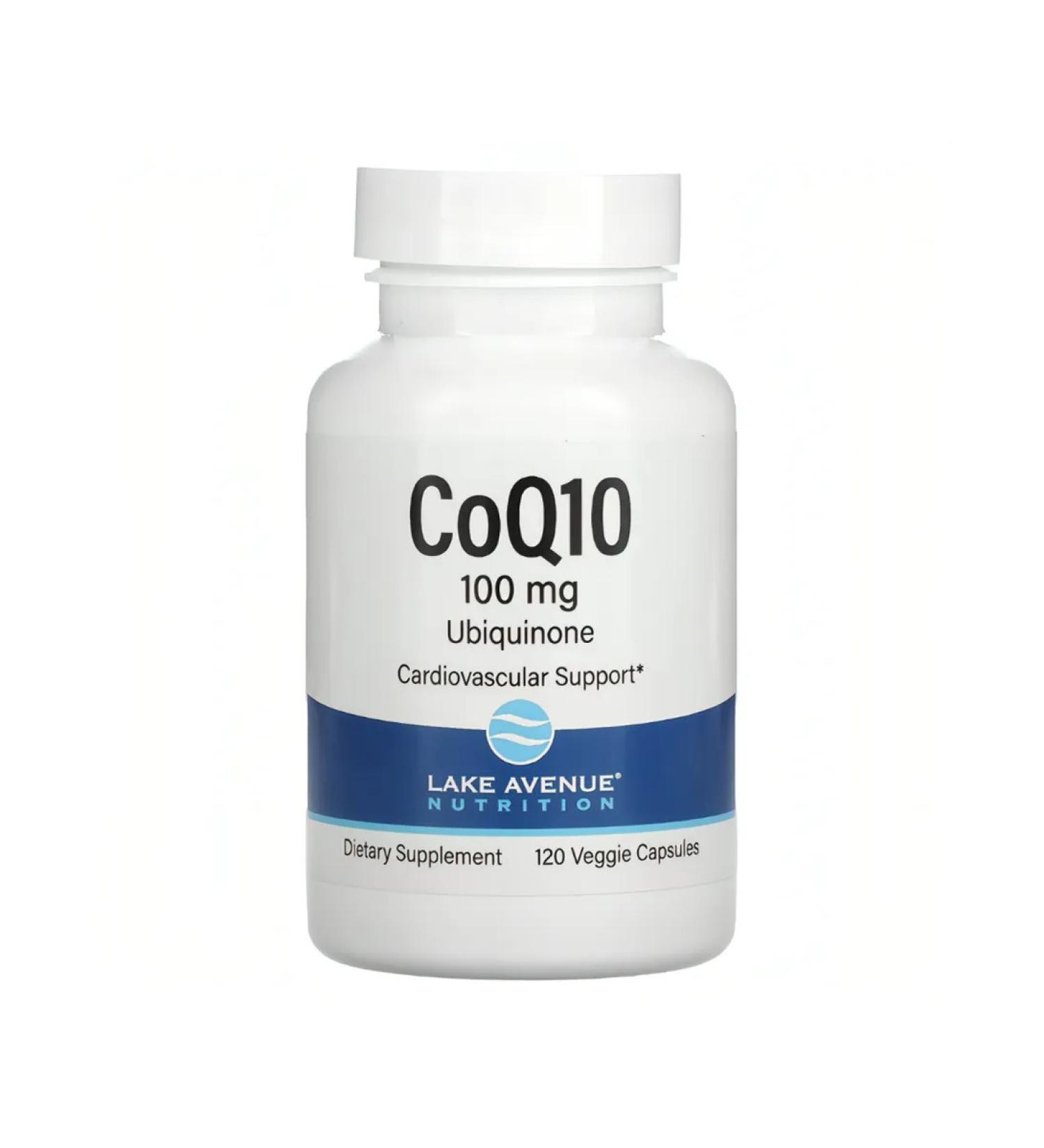 Lake Avenue Nutrition Coenzyme Q10 100 mg 120 plant capsules - Buy Online on GoSupps.com