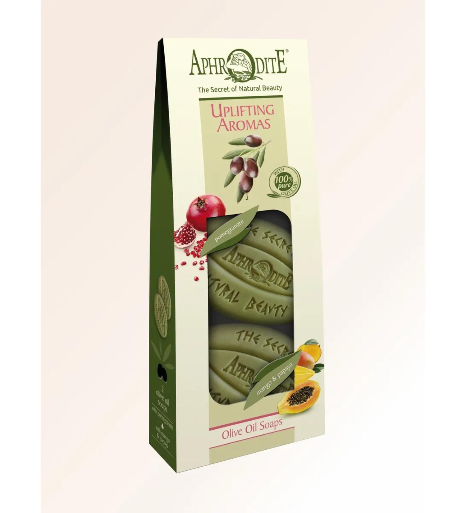 Aphrodite Soap olive grenade and mango & papaya 170 gr - Buy Online on GoSupps.com