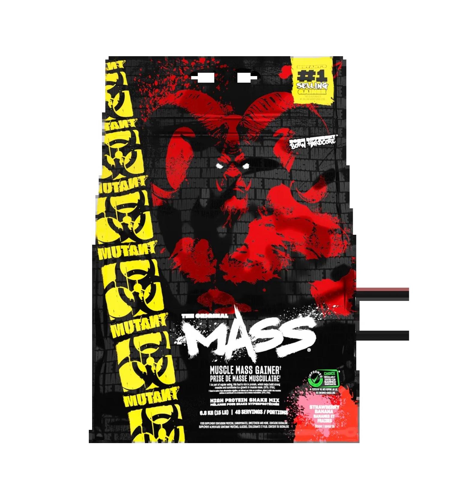 Mutant Geiner Mass 6800 g - strawberry -Banan - Buy Online on GoSupps.com