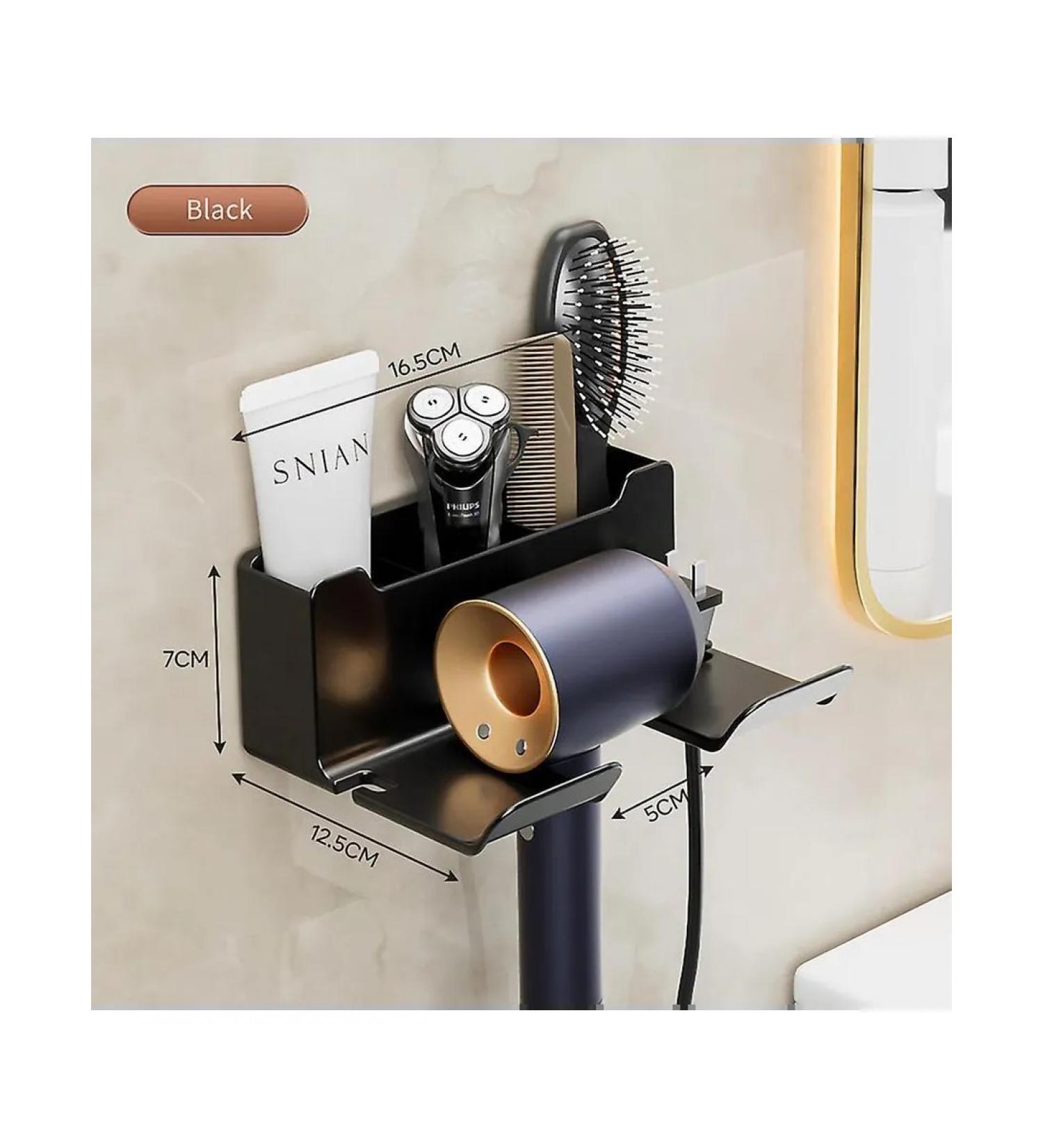 Holder for a hairdryer without drilling CV B-black-3pcs - Buy Online on GoSupps.com
