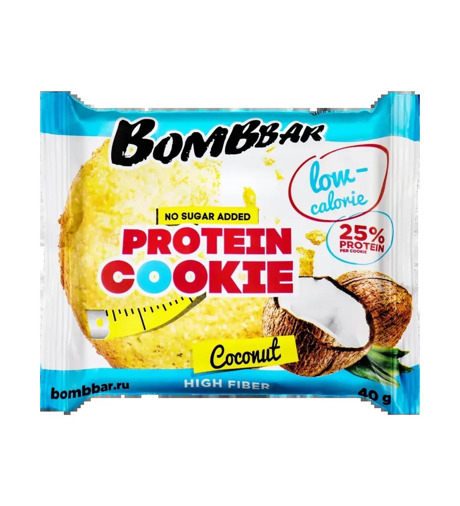 BombBar Low -calorie protein coconut cookies 40g 1pc