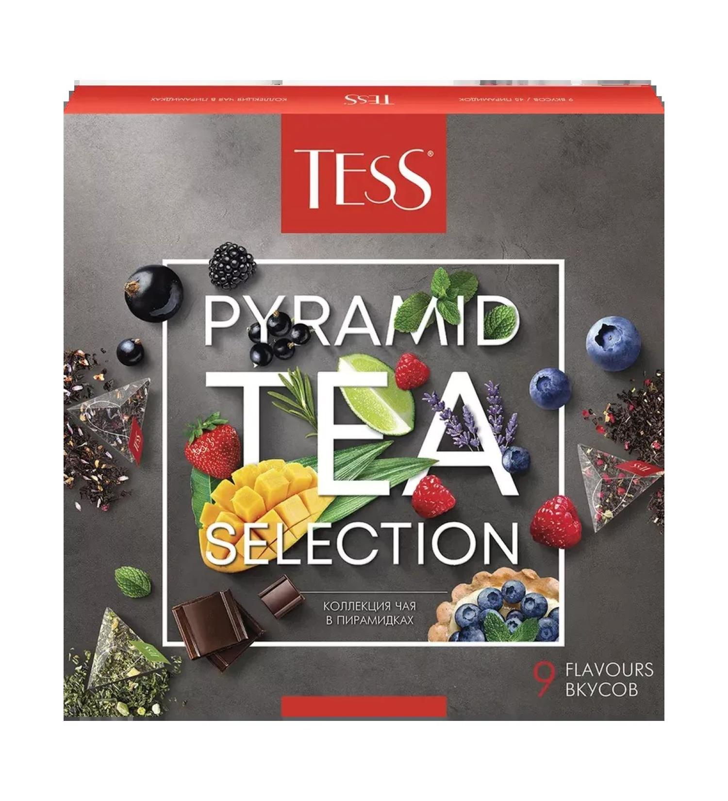 TESS Gift Tea Pyramid Tea Selection 9 1pc