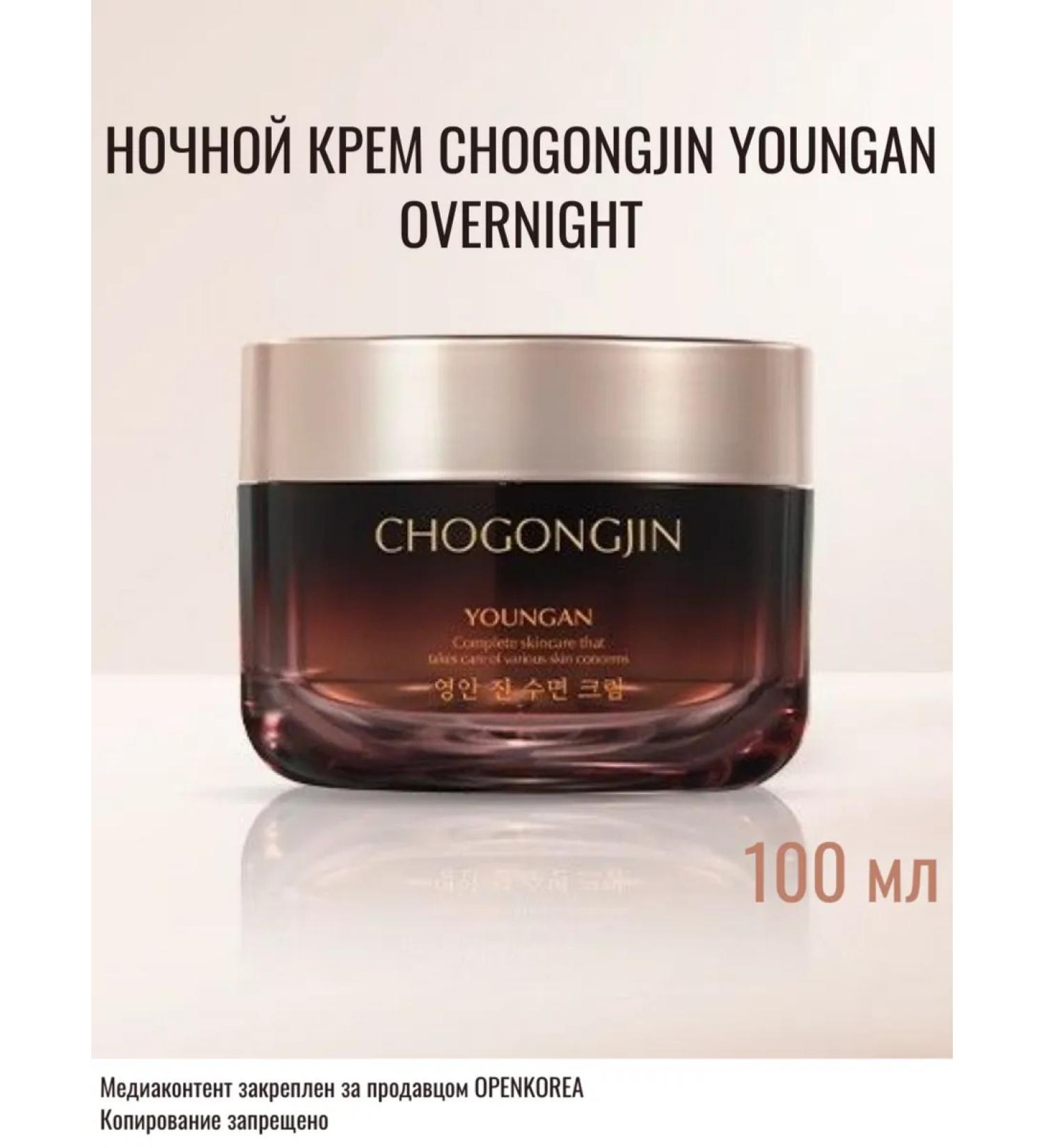 CHOGONGJIN Night Creamlies Youngan Jin Overnight Cream 100 ml - Buy Online on GoSupps.com