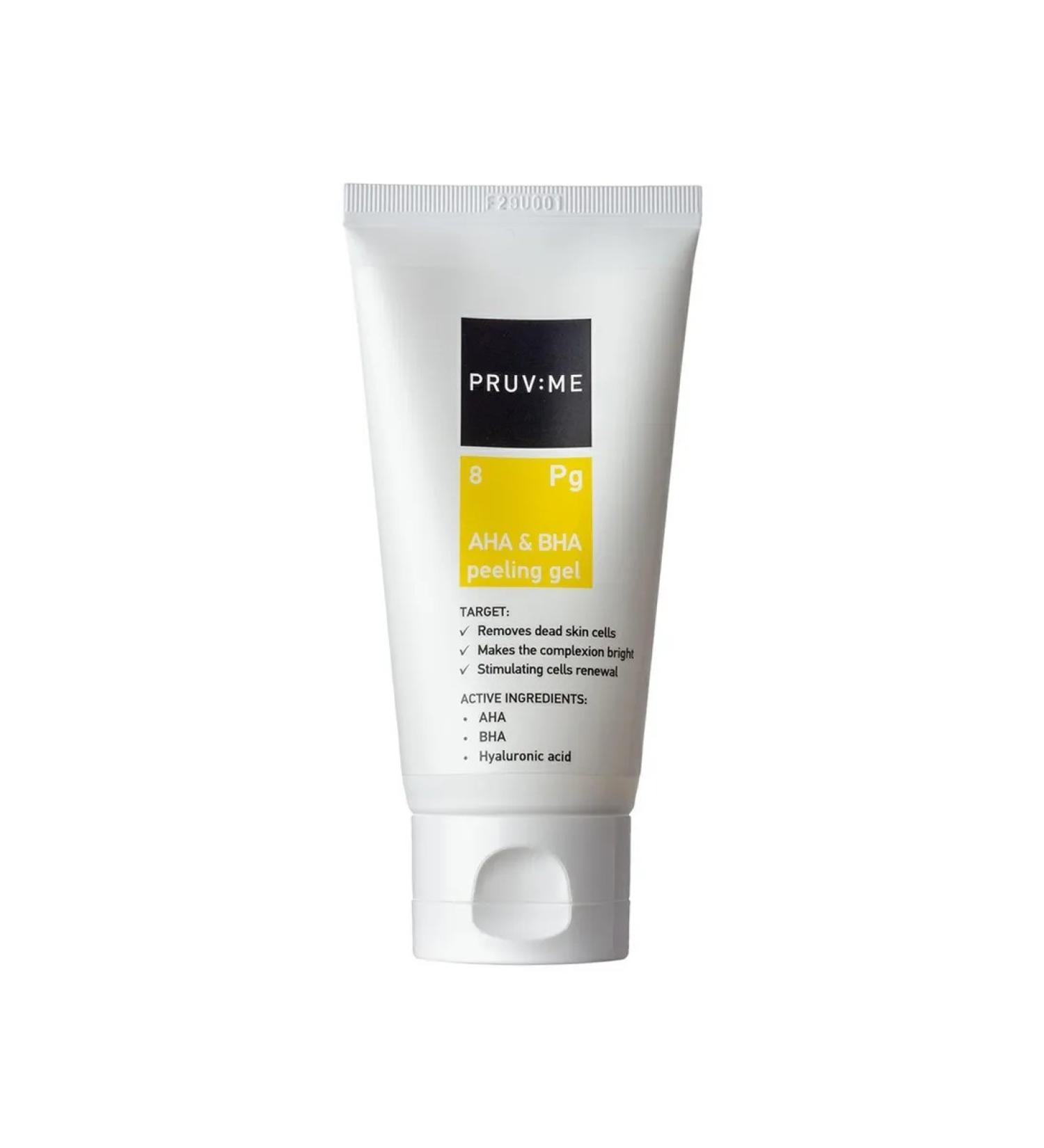 Piling-gel face PRUV ME PG 8 AHA and BHA PEELING GEL C
