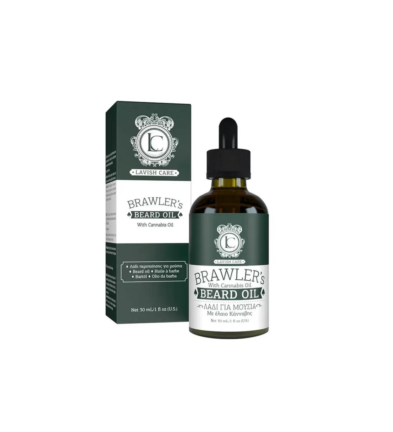 Lavish Care Brawler's Oil Cannabis beard 30 ml - Buy Online on GoSupps.com