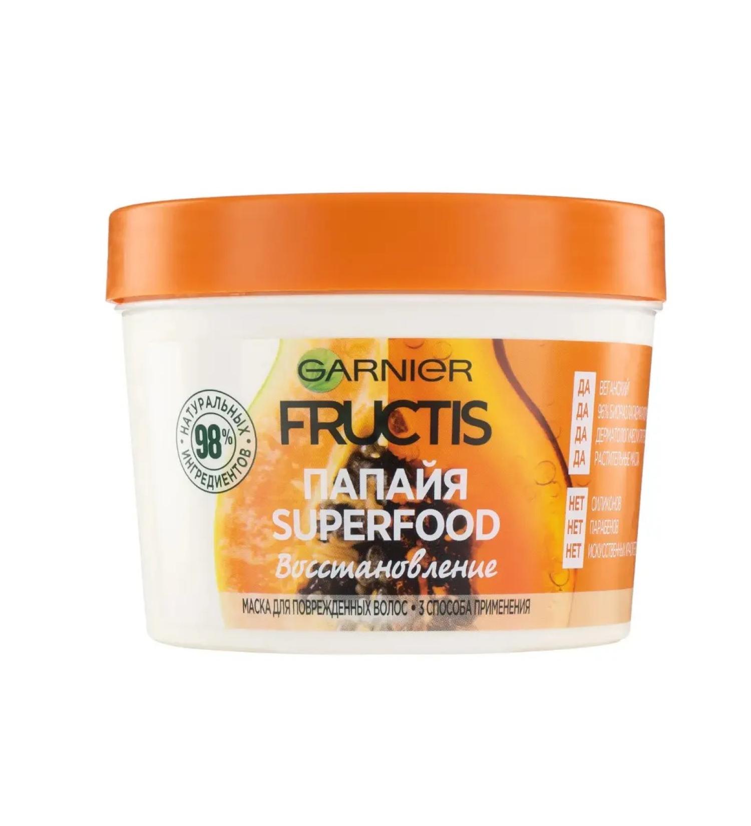 Garnier Fructis Hair mask 3B1 Superfood 390ml - Buy Online on GoSupps.com