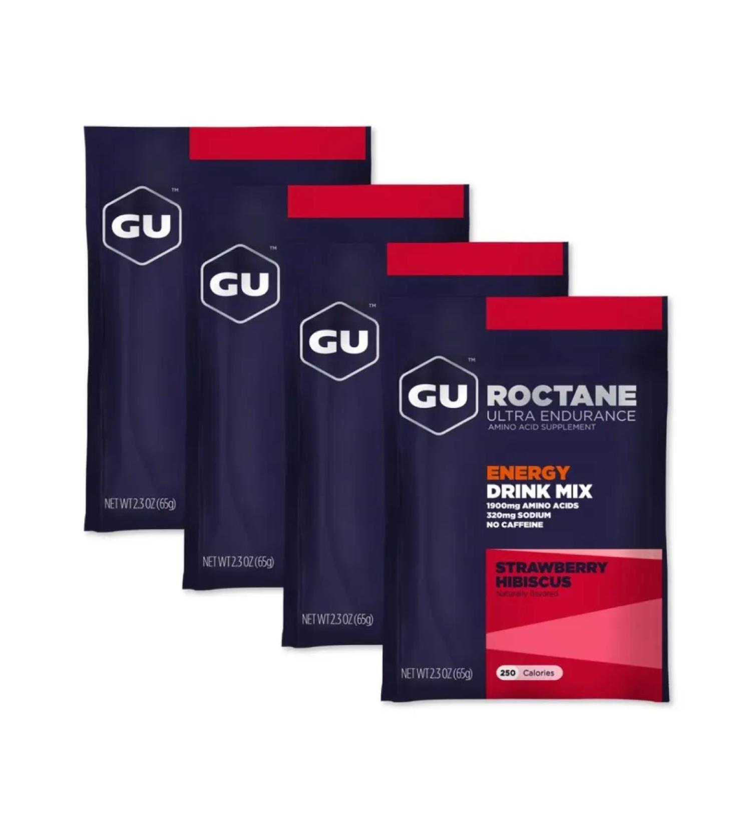 GU Energy Labs Gu ROCTANE Carbohydrate Strawberry-Hubiscus drink - Buy Online on GoSupps.com
