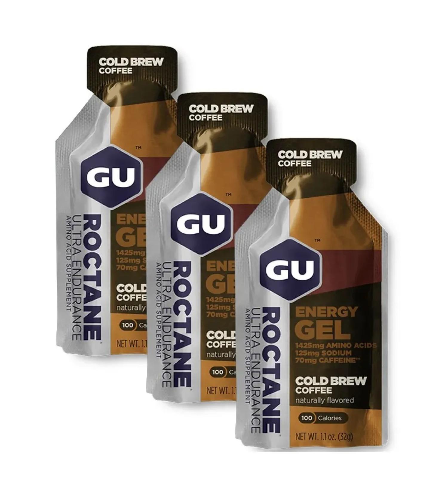 GU Energy Labs Gu ROCTANE Energy Gel Cold Coffee 3 pcs - Buy Online on GoSupps.com