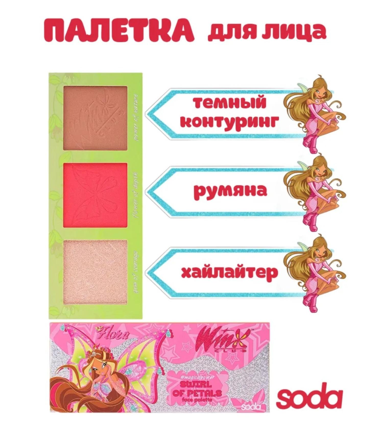 SODA Facial Palette Swirl of Petals Winx