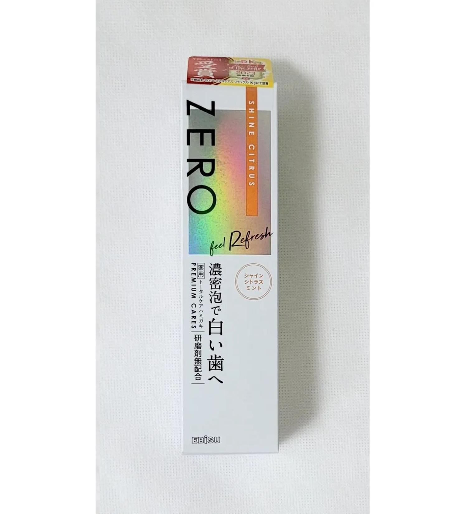 EBISU Therapeutic toothpaste Zero Premium Cares Shine Citrus 90g - Buy Online on GoSupps.com