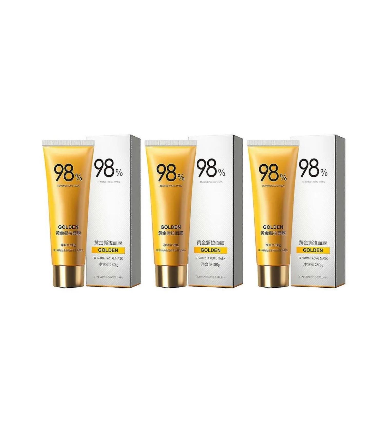 Golden scrub-mask for the face Tsv 3pcs - Buy Online on GoSupps.com