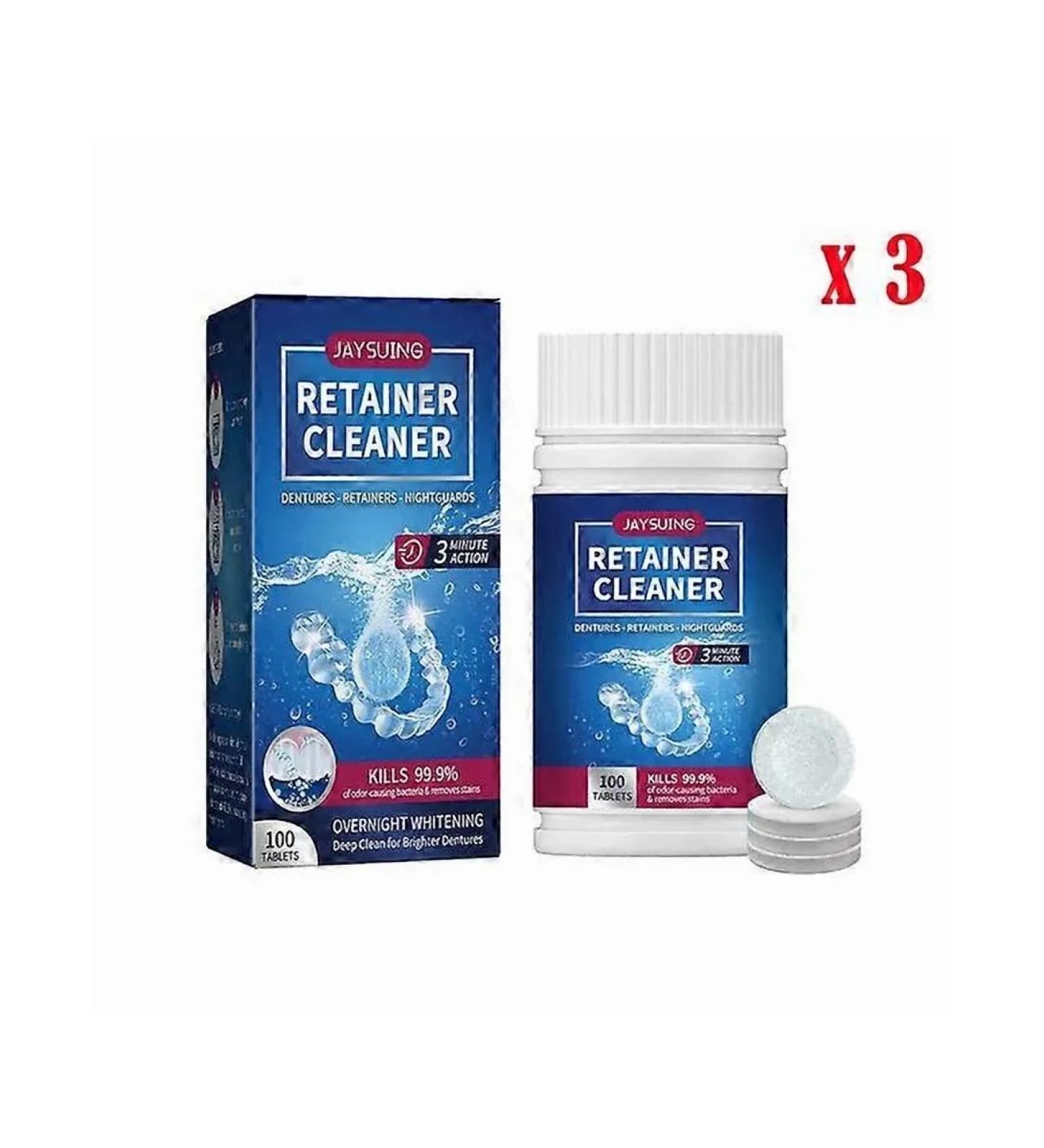 Dentures cleaning tablets 100 pcs ts 3pcs - Buy Online on GoSupps.com