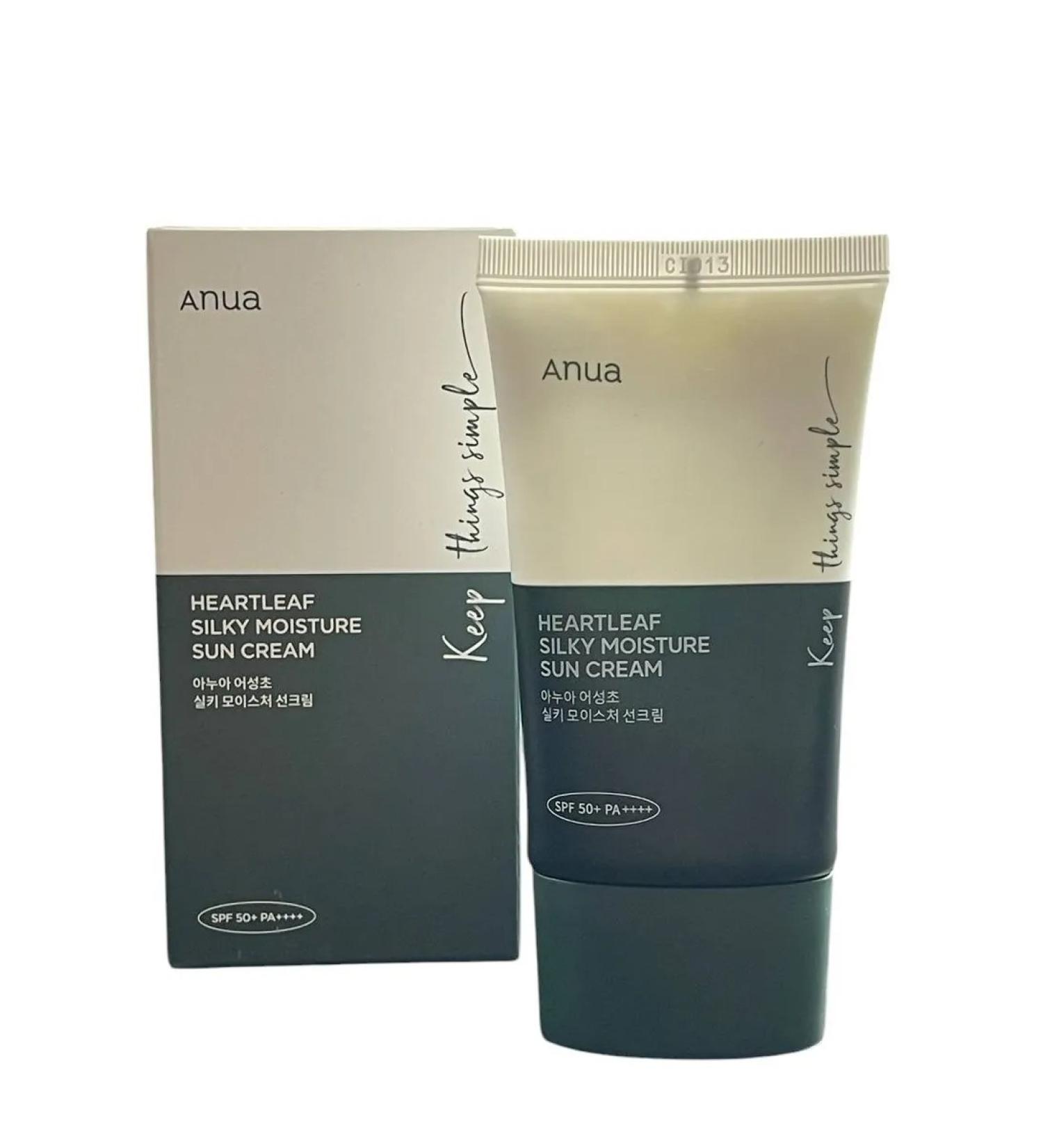 Heartleaf Silky Moisture Sun Cream Anua Sun - Buy Online on GoSupps.com