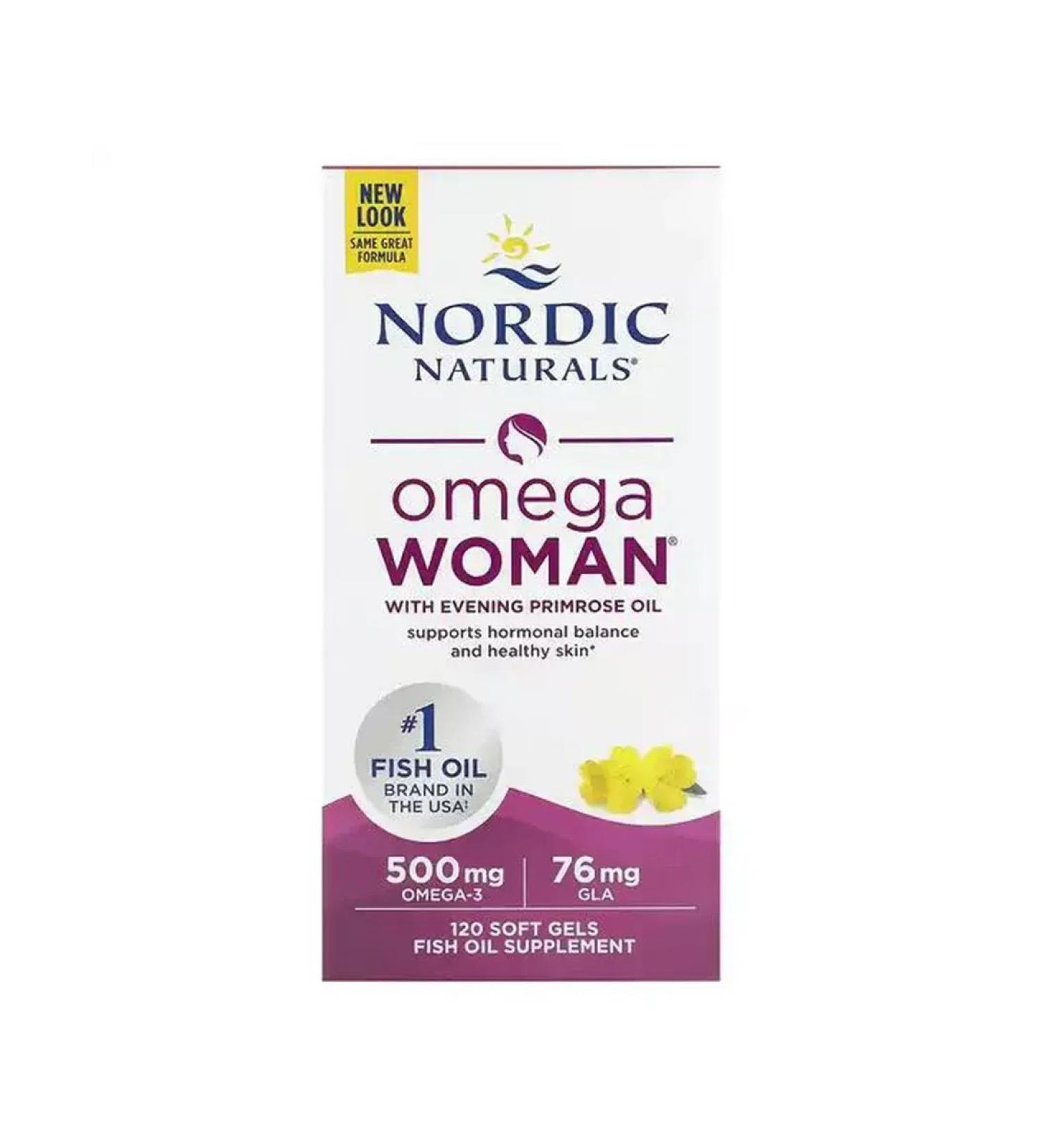 Nordic Naturals Omega-3 with an evening primrose 120 capsules - Buy Online on GoSupps.com