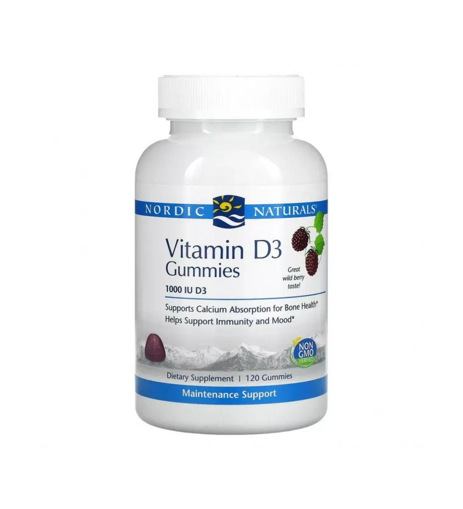 Nordic Naturals Vitamin D3 Food additive 1000 IU 120 tablets