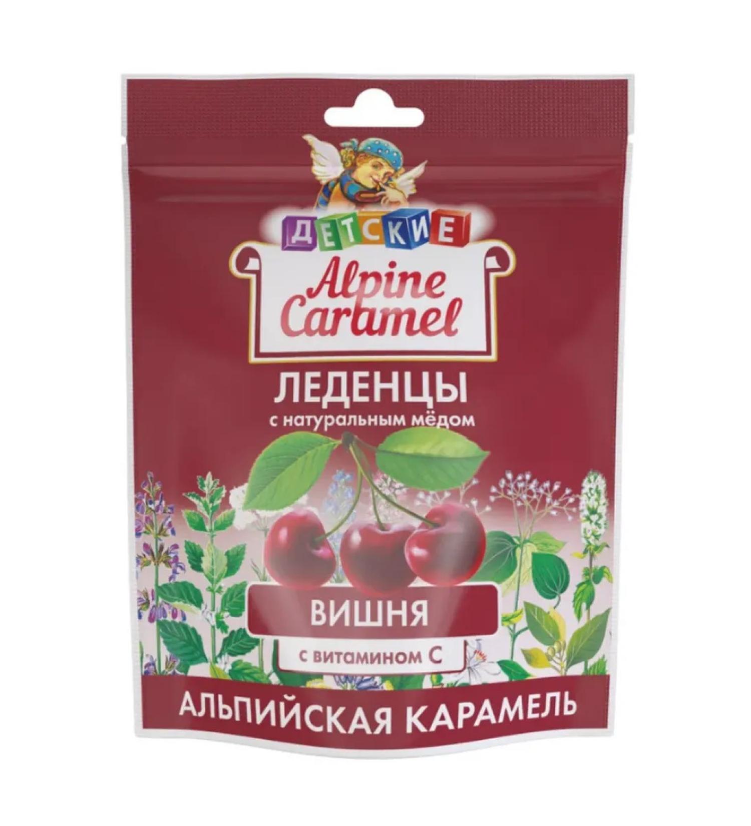 Home medicine cabinet Alpine caramel lollipops (cherry vit c) 75 g