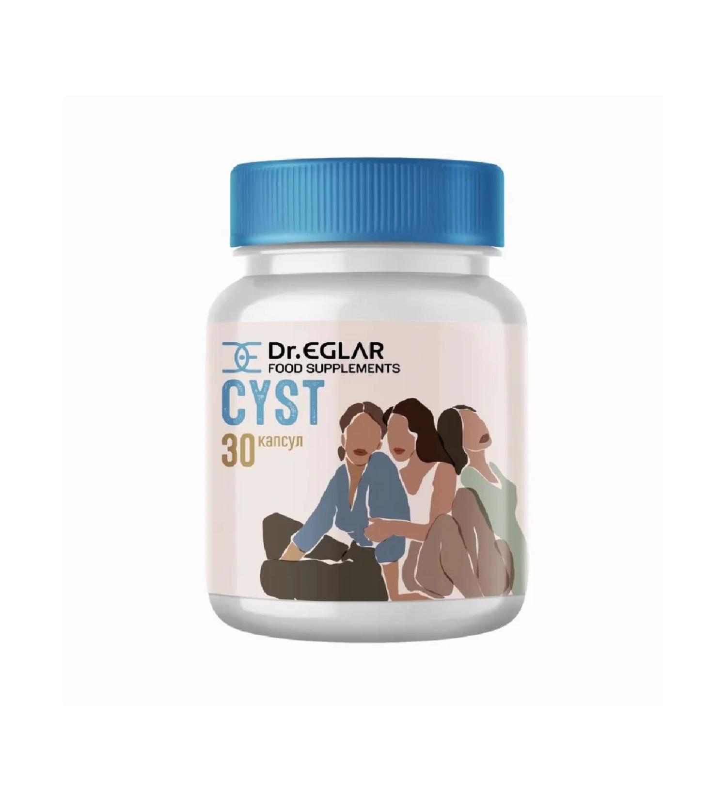DR EGLAR Dr. Eglar Cyst 30 pcs. Capsules weighing 600 mg - Buy Online on GoSupps.com
