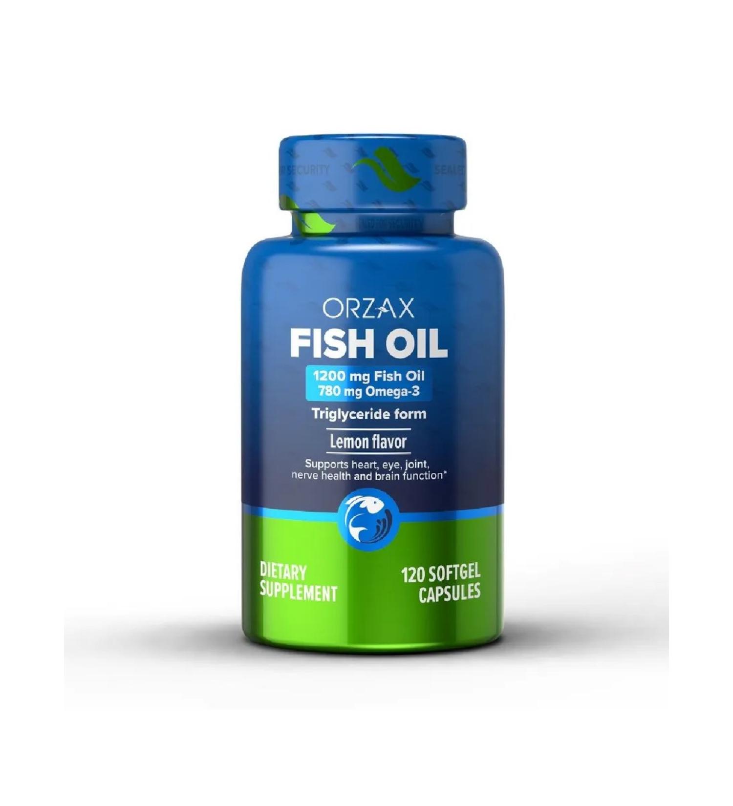 ORZAX FISH FUCH 120 capsules 952.5 mg - Buy Online on GoSupps.com