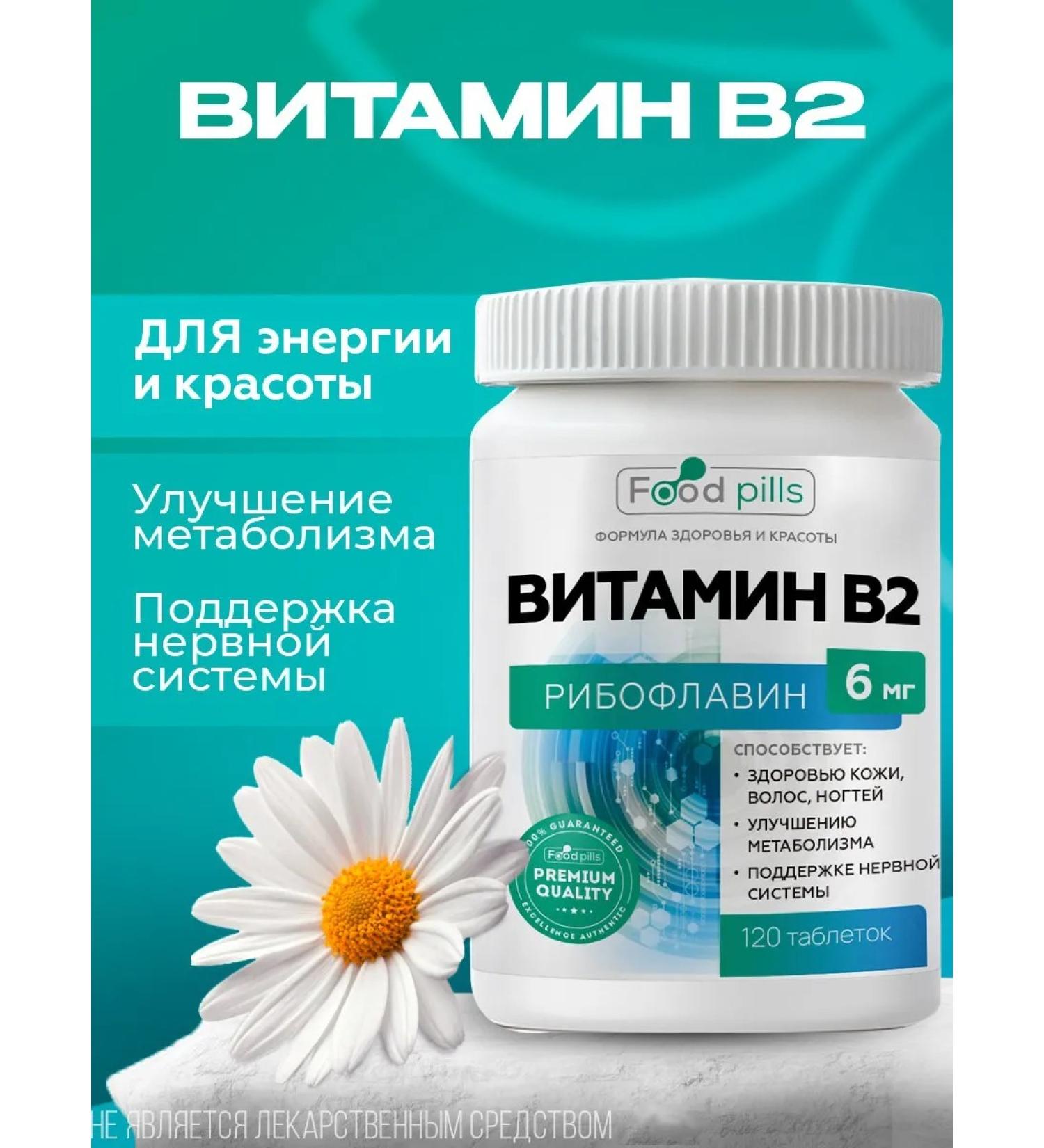 FOOD PILLS Vitamin B2 tablets riboflavin - Buy Online on GoSupps.com