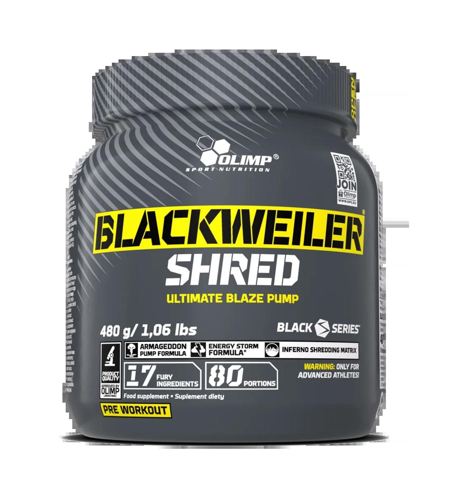 Olimp Sport Nutrition BlackWeiler Shred 480 Blackweiler. - Buy Online on GoSupps.com