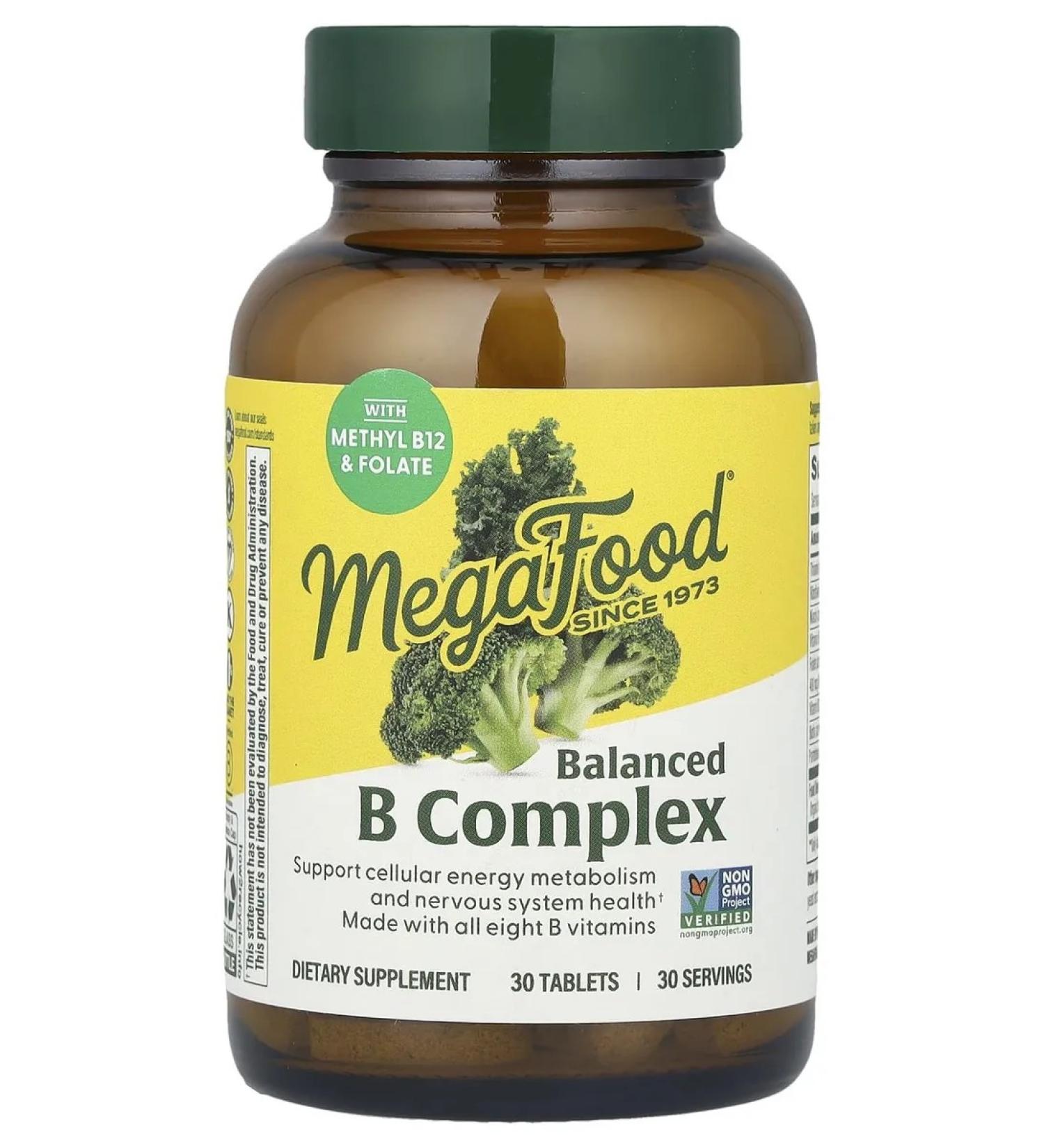 MegaFood Balanced complex of group b 30 tablets