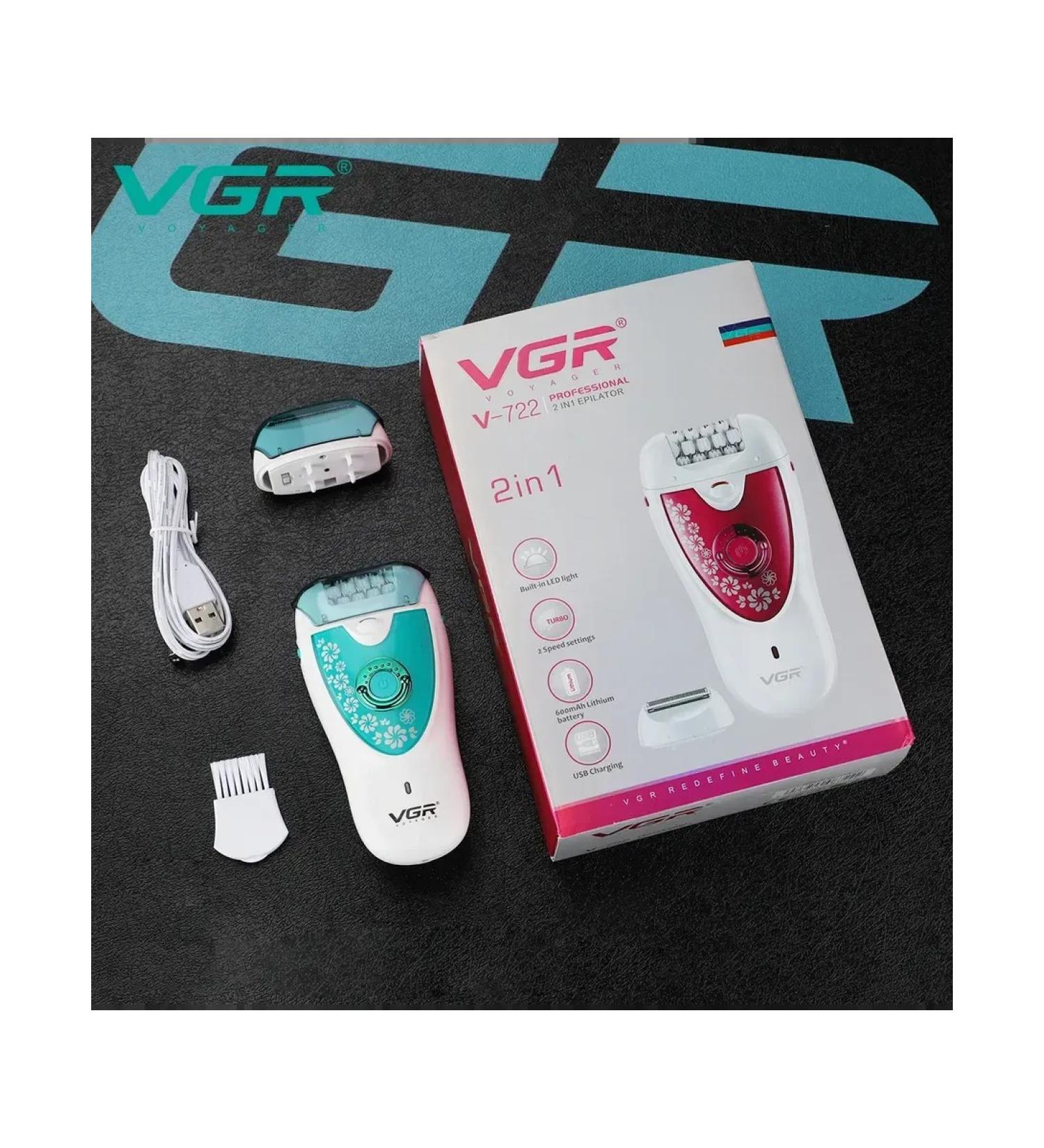 VGR Female epilator for bikini and armpits and legs + razor - Buy Online on GoSupps.com