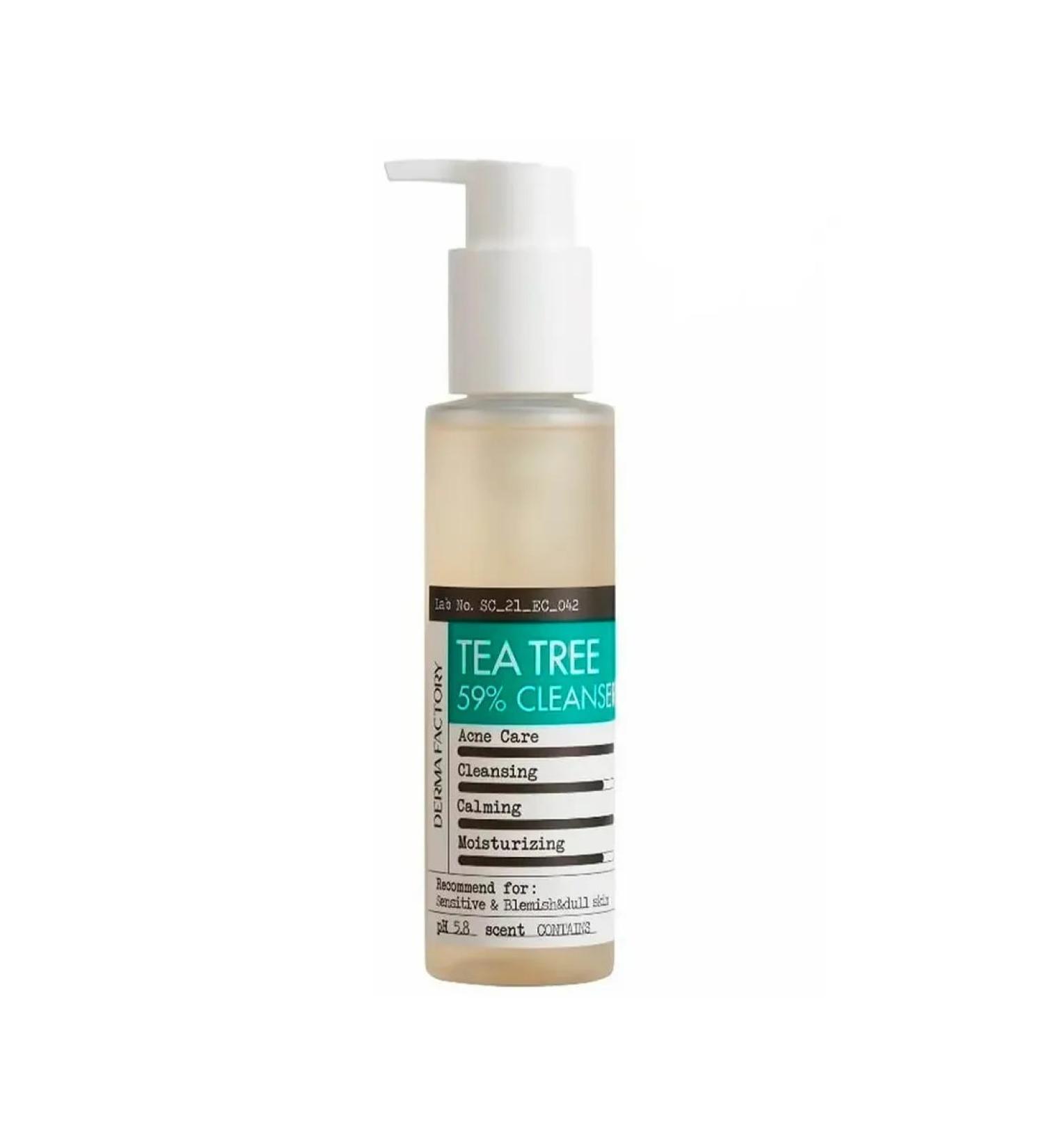 DERMA FACTORY TEA TREE 59% Cleanser washing gel - Buy Online on GoSupps.com