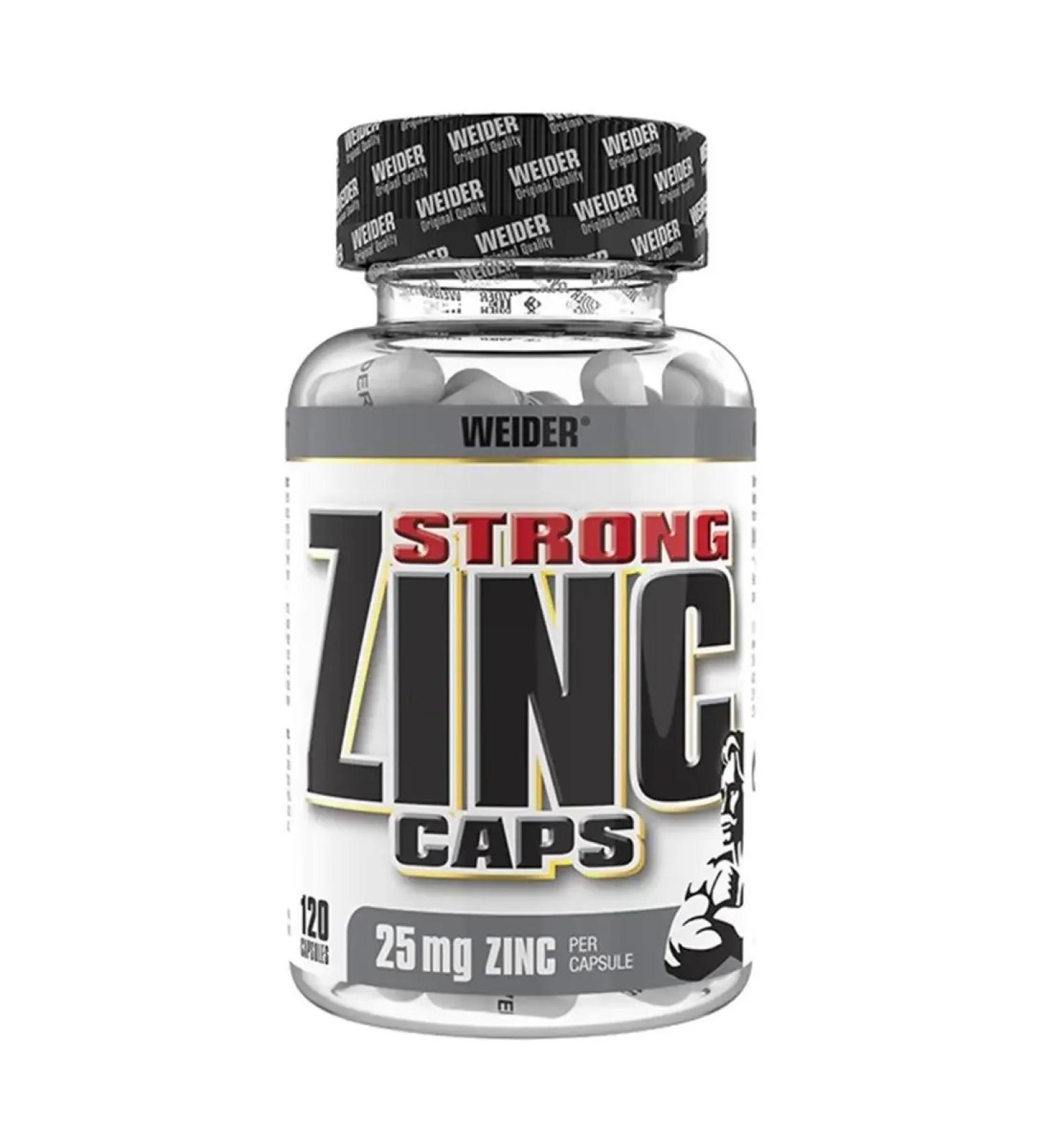 Weider Zinc 25 mg zinc 120 capsules - Buy Online on GoSupps.com